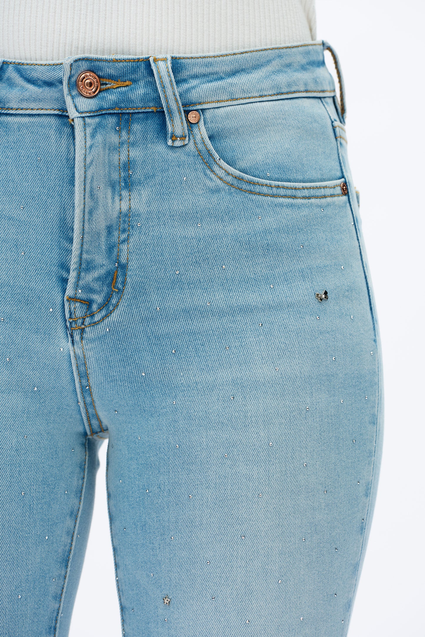 PLUS HIGH RISE BOOTCUT DENIM JEANS