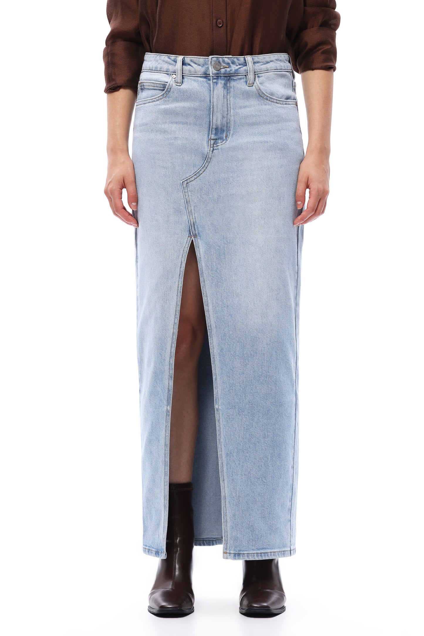 MID RISE LONG SKIRT