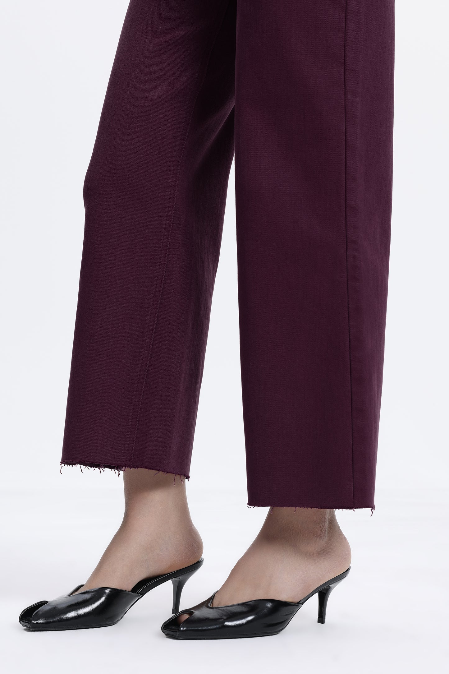 HIGH RISE WIDE LEG BYW8015 MAROON