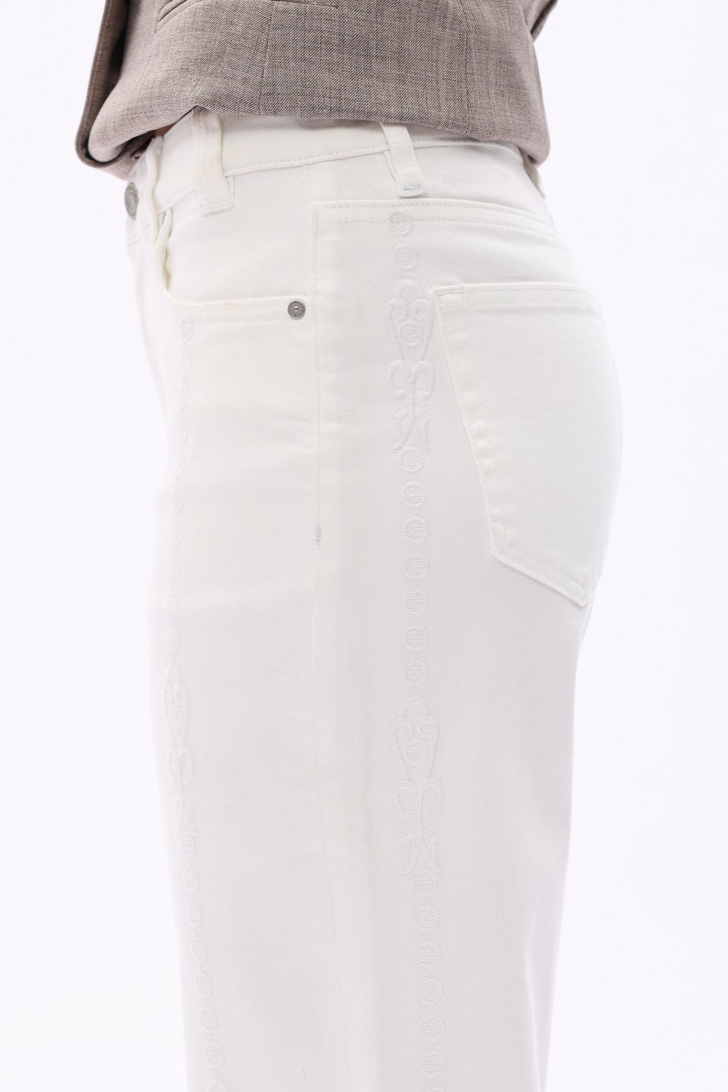 MID RISE STRAIGHT BYT5308 WHITE