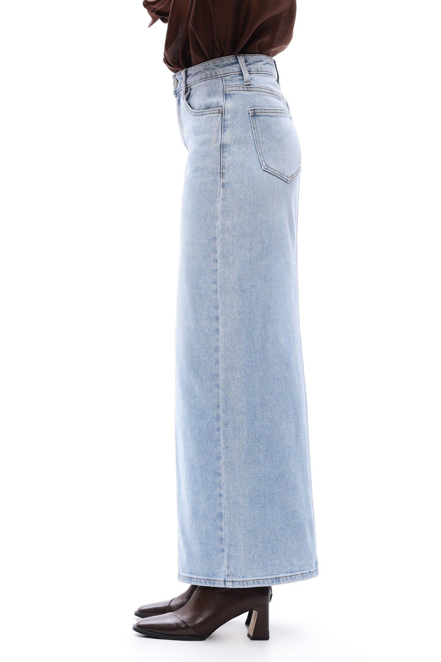 MID RISE LONG SKIRT