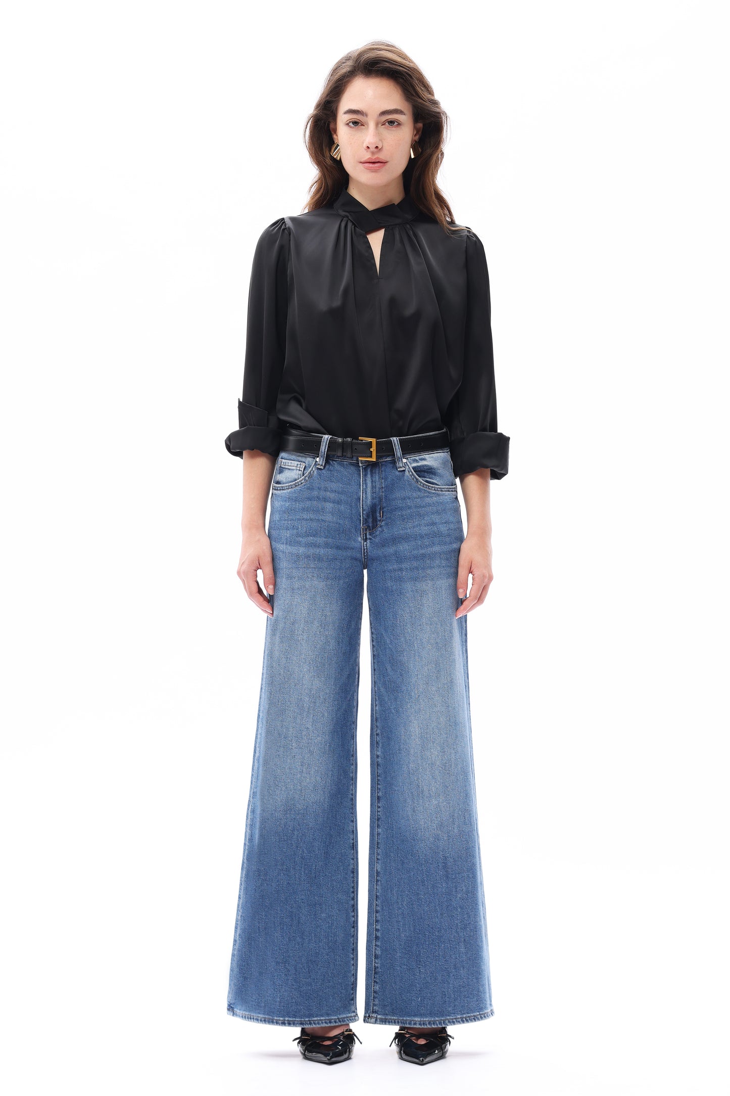 MID RISE WIDE LEG