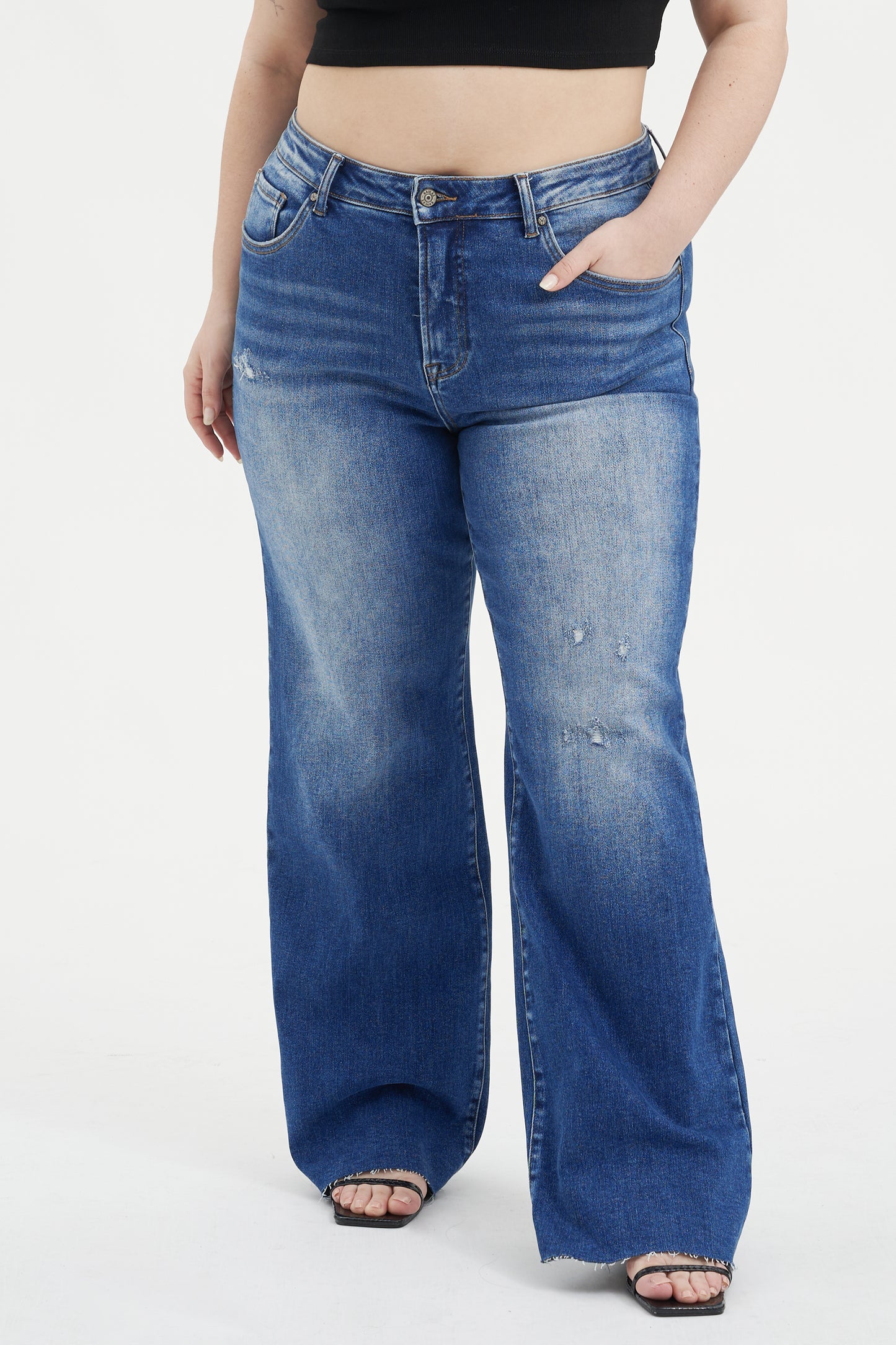 PLUS HIGH RISE WIDE LEG