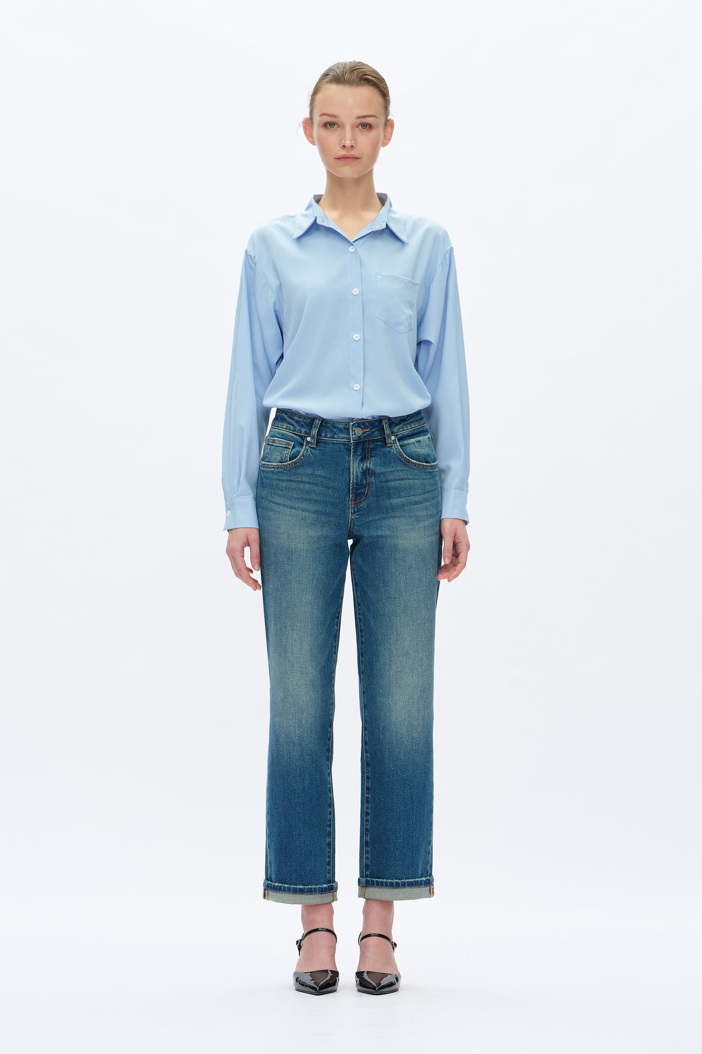 MID RISE STRAIGHT LEG