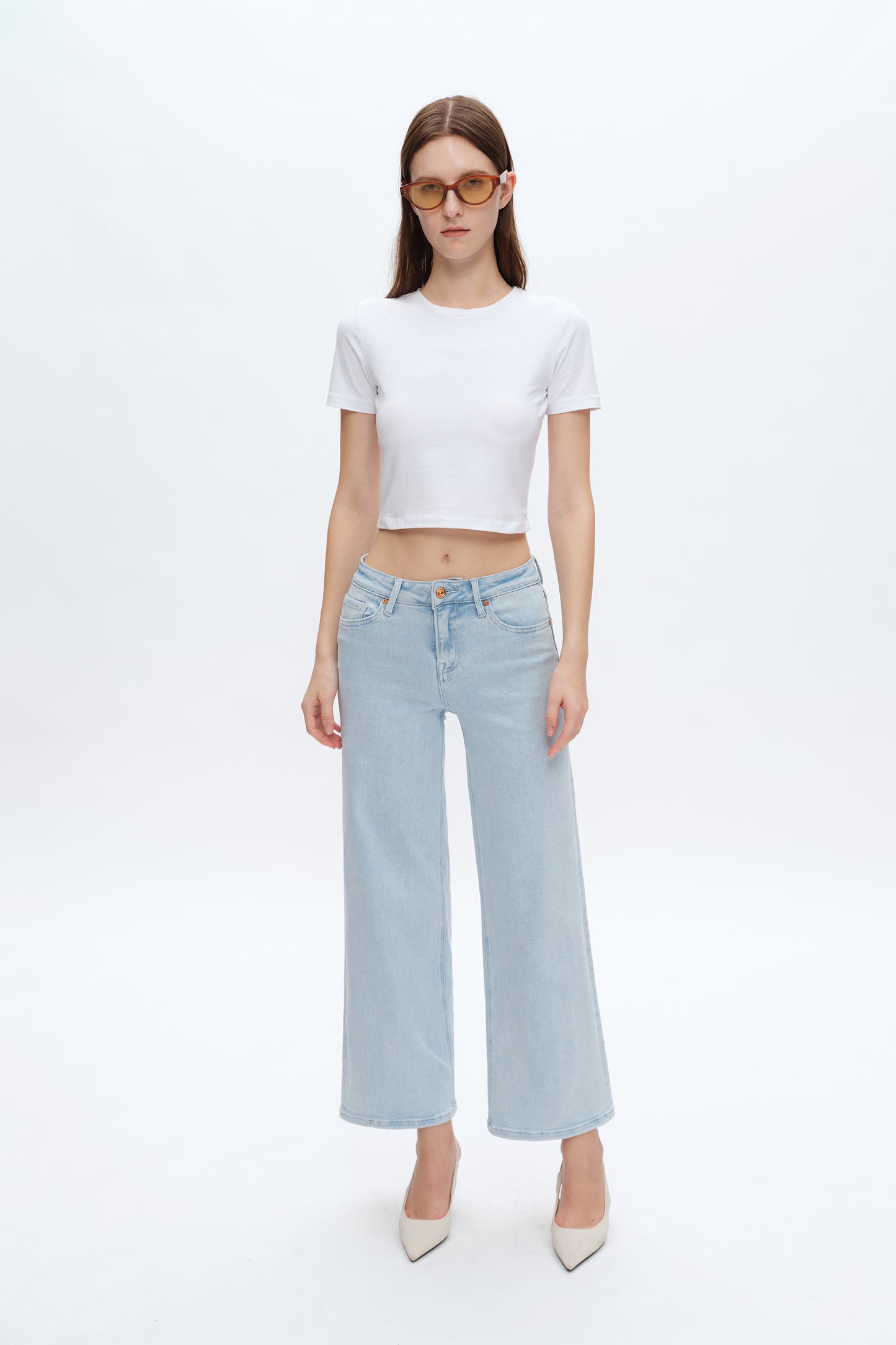 LISA MID RISE WIDE LEG