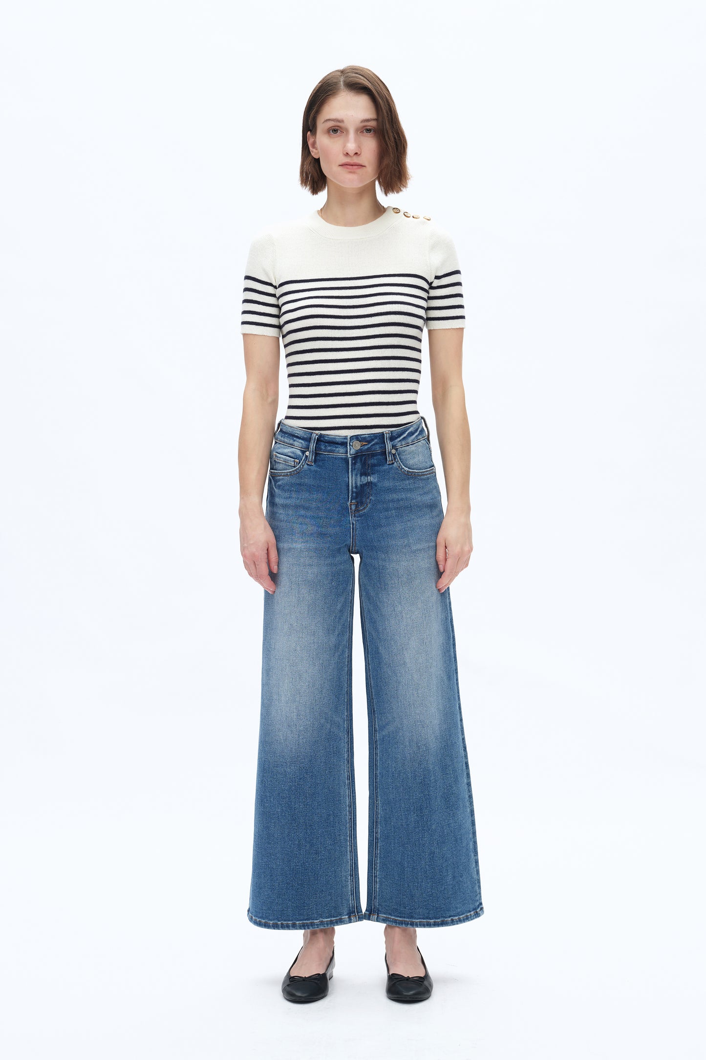 LISA MID RISE WIDE LEG