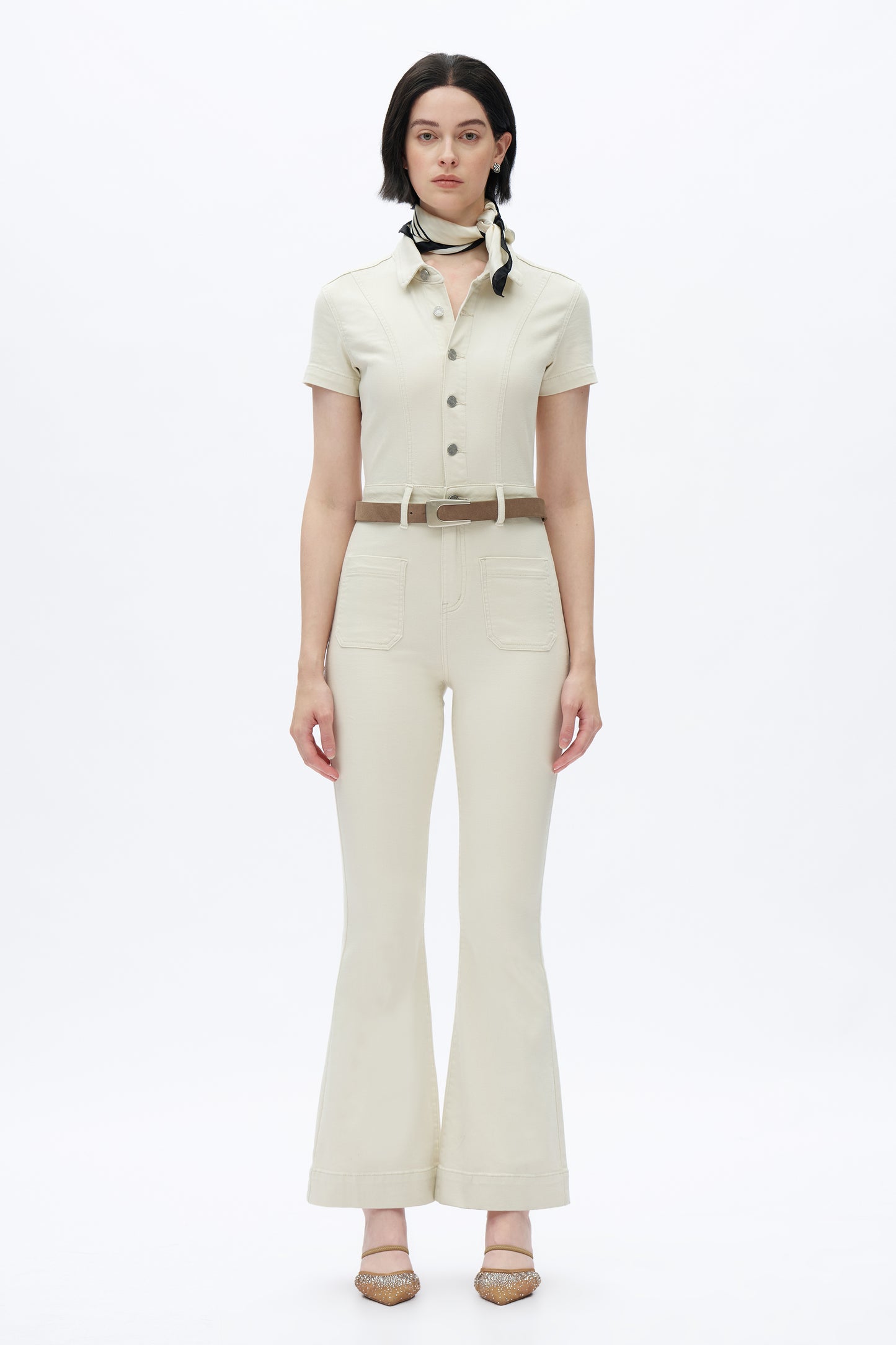 FLARE LEG JUMPSUIT