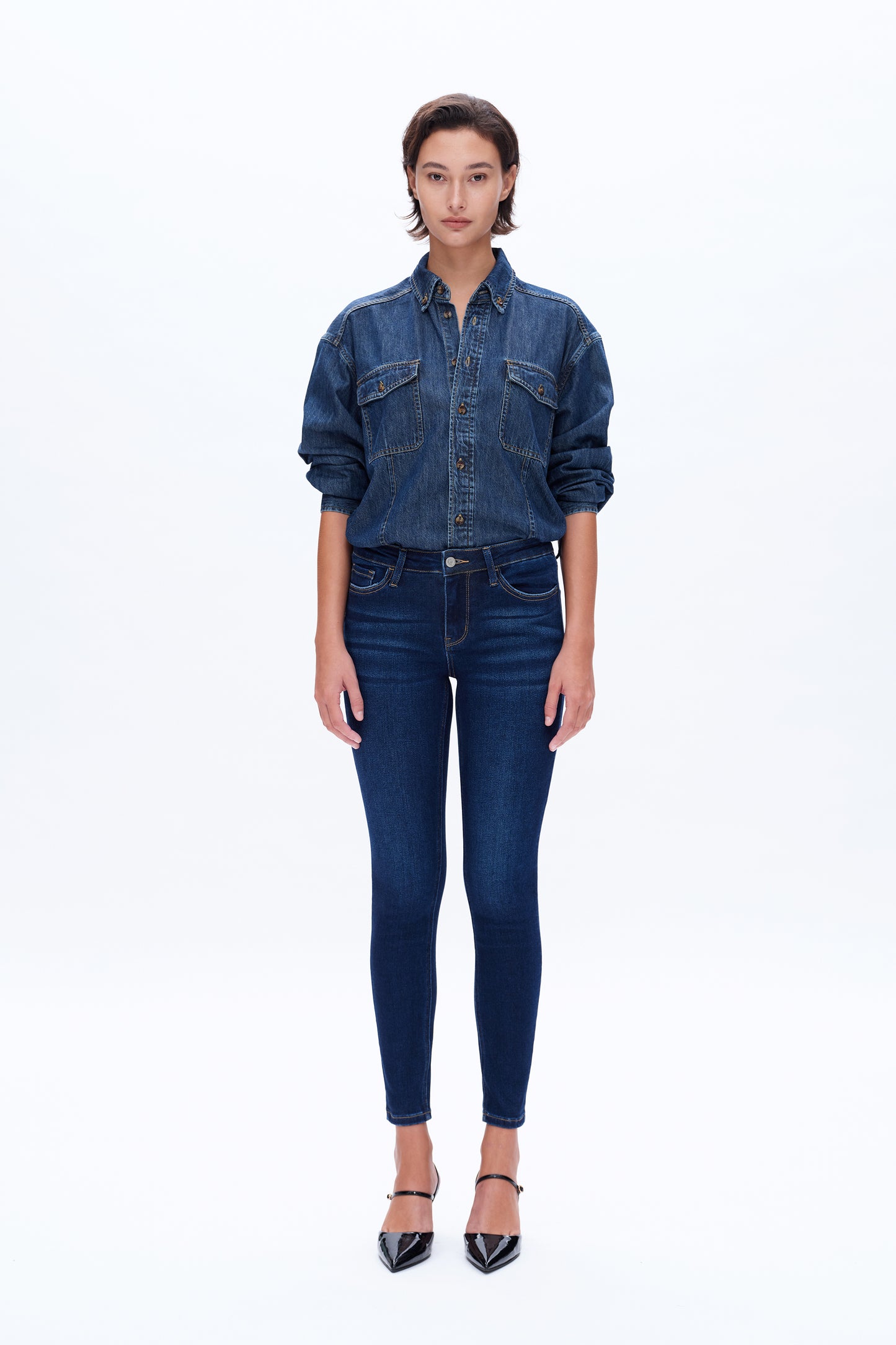 MID RISE ANKLE SKINNY