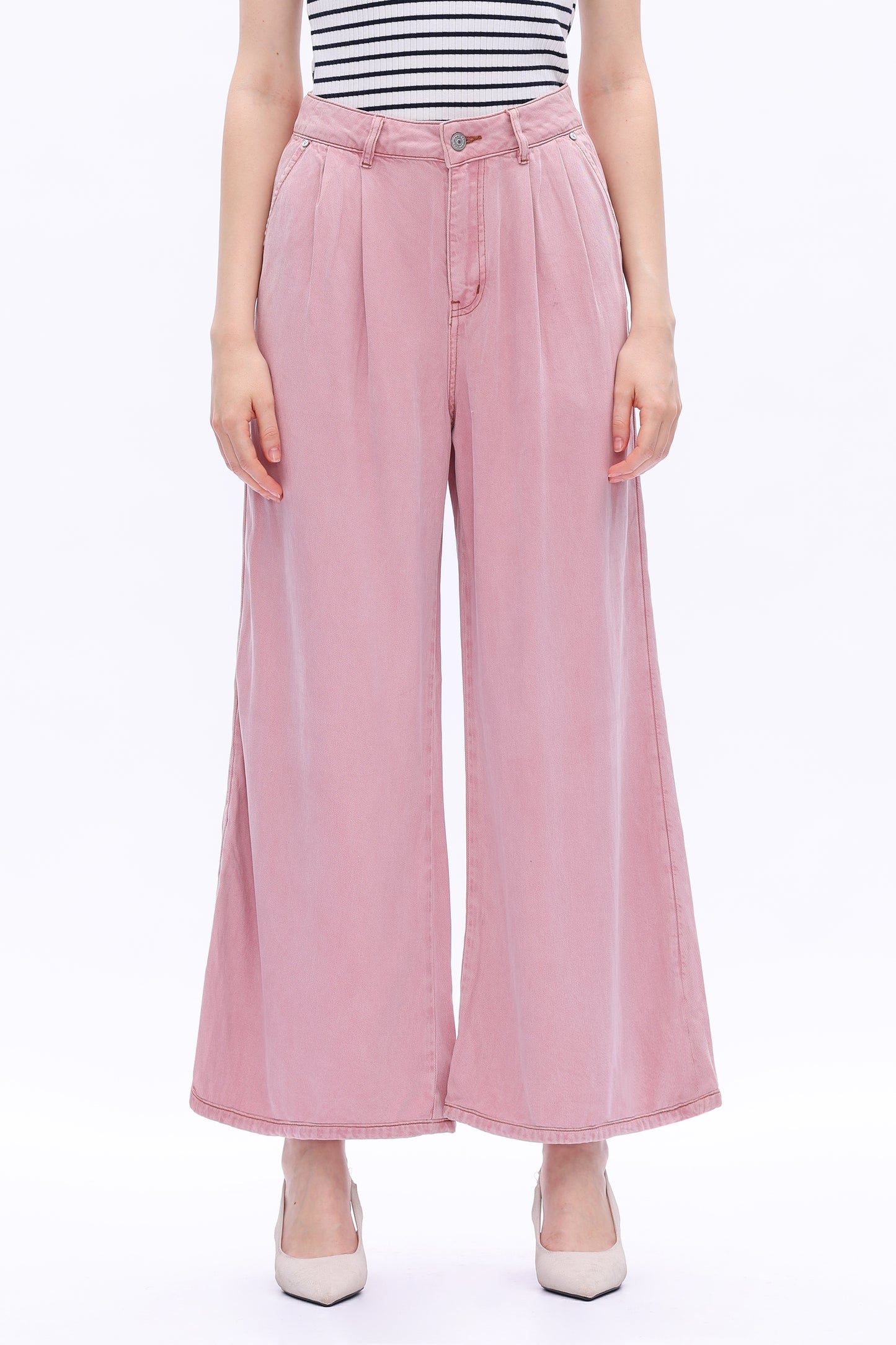 HIGH RISE TENCEL WIDE LEG