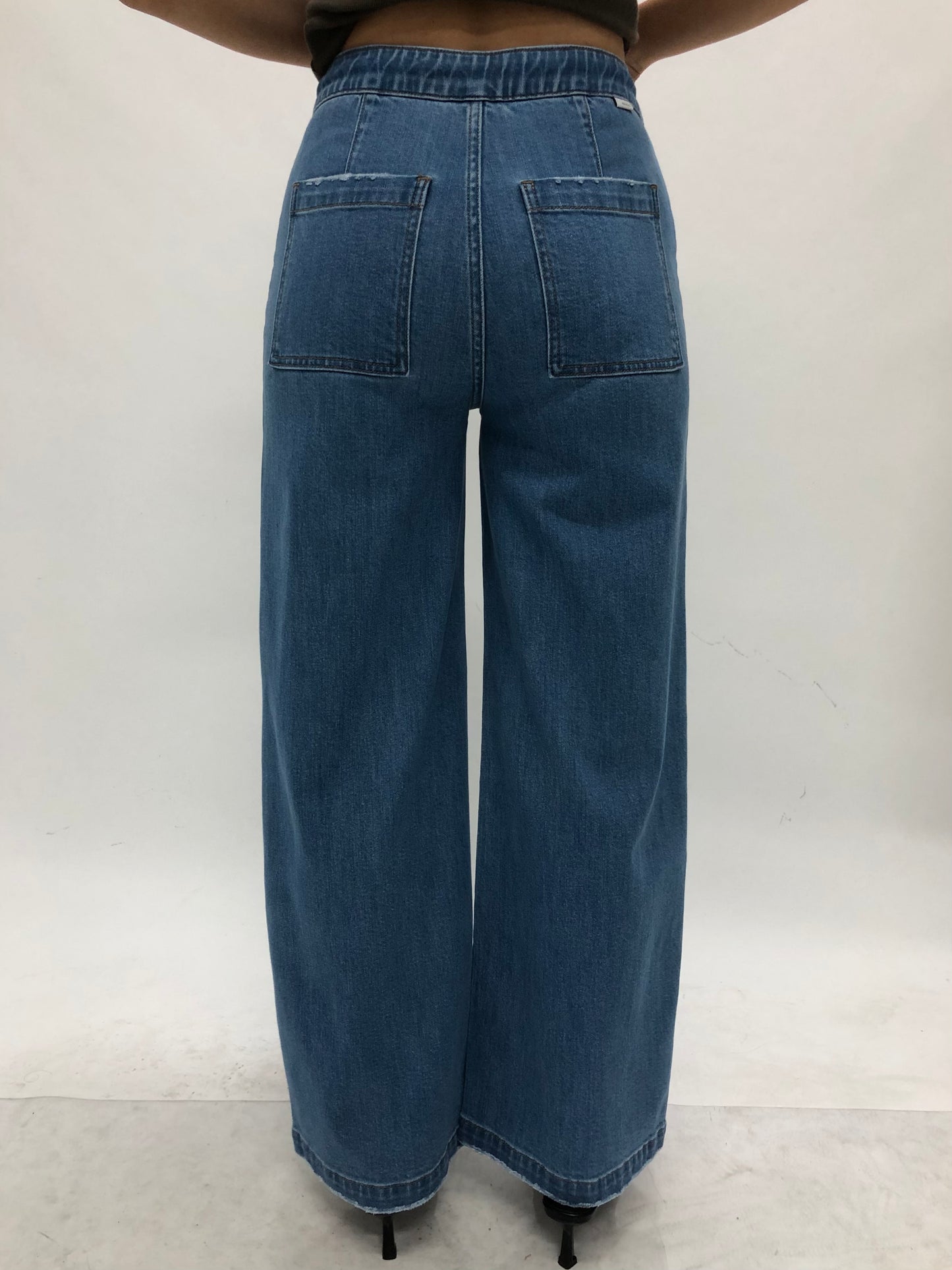 NEW YORK MID RISE WIDE LEG ANKLE JEANS BYW8454