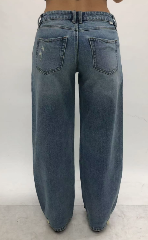 NEW YORK MID RISE WIDE LEG FULL JEANS BYW8430
