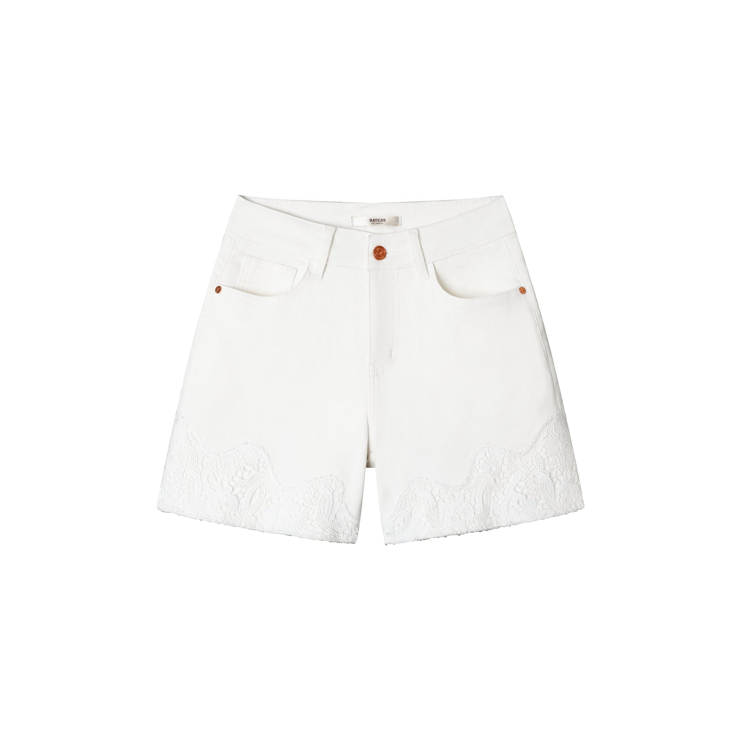HIGH RISE EMBROIDERED SHORT