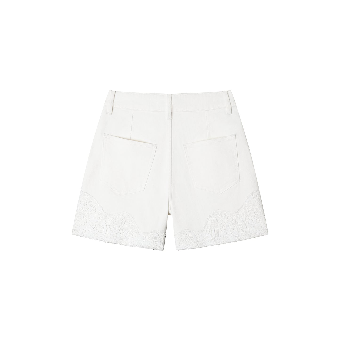 HIGH RISE EMBROIDERED SHORT
