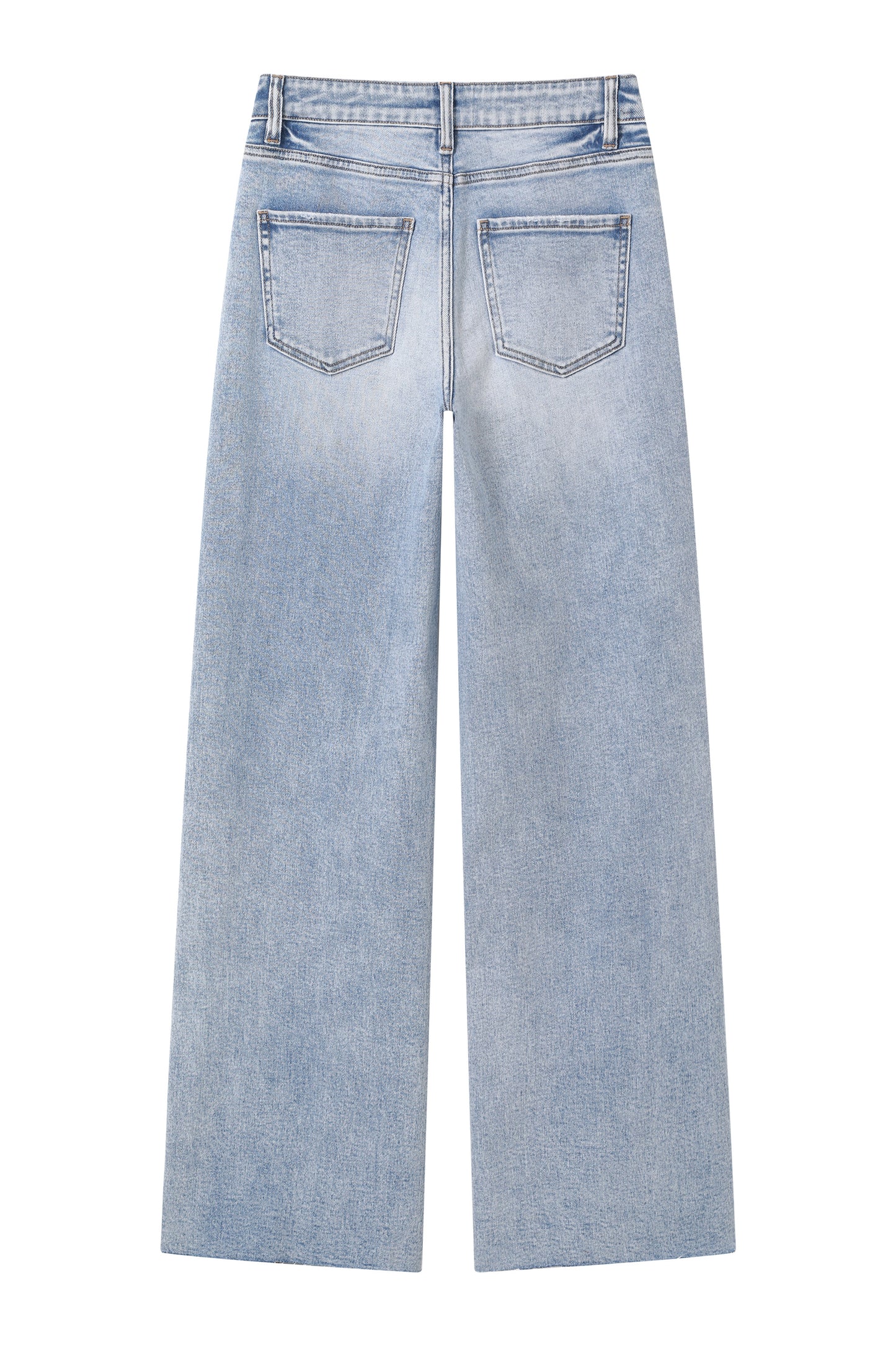 BETH HIGH RISE WIDE LEG DENIM JEANS BYW8185 (BYHE264) LIGHT BLUE