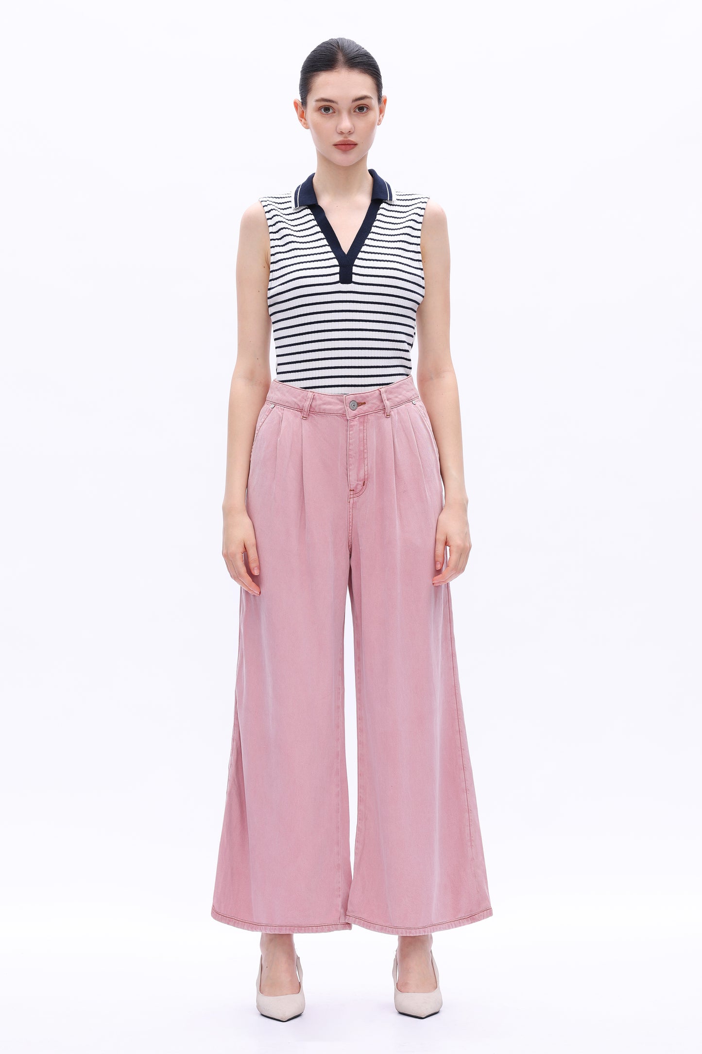 HIGH RISE TENCEL WIDE LEG