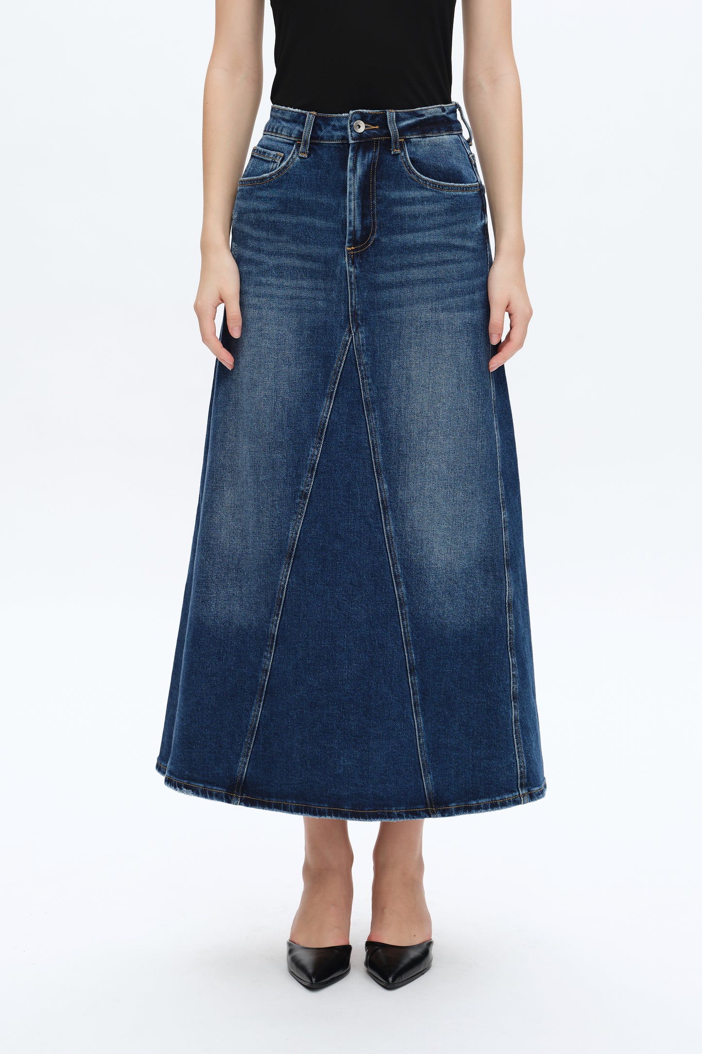 WASHED A LINE SKIRT