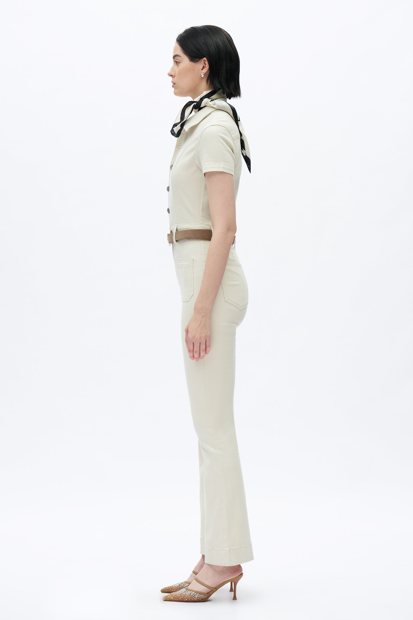 FLARE LEG JUMPSUIT