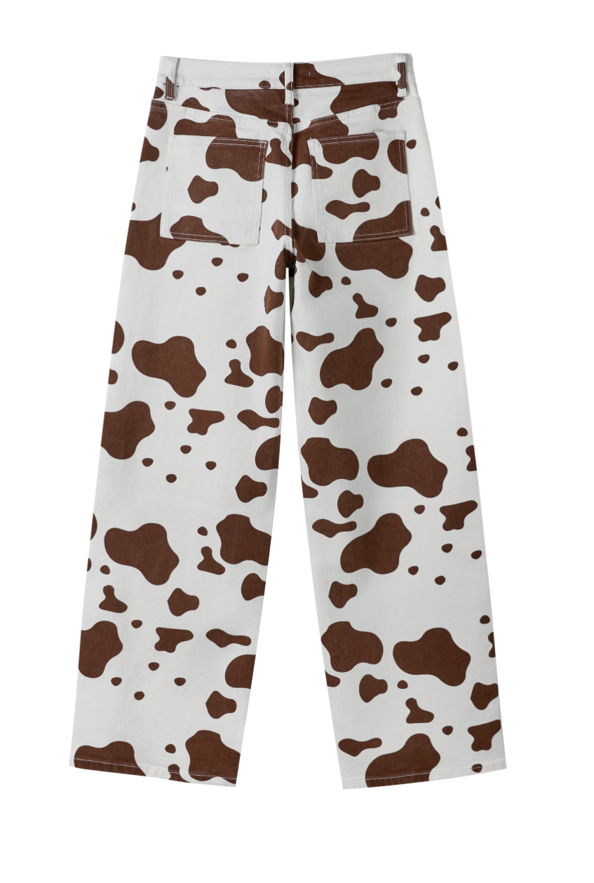 BEXLEY MID RISE STRAIGHT BYU0001 (BYMJ196) BROWN/COFFEE COWS