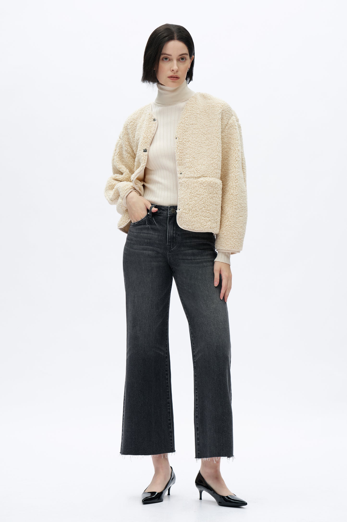 MID RISE WIDE LEG