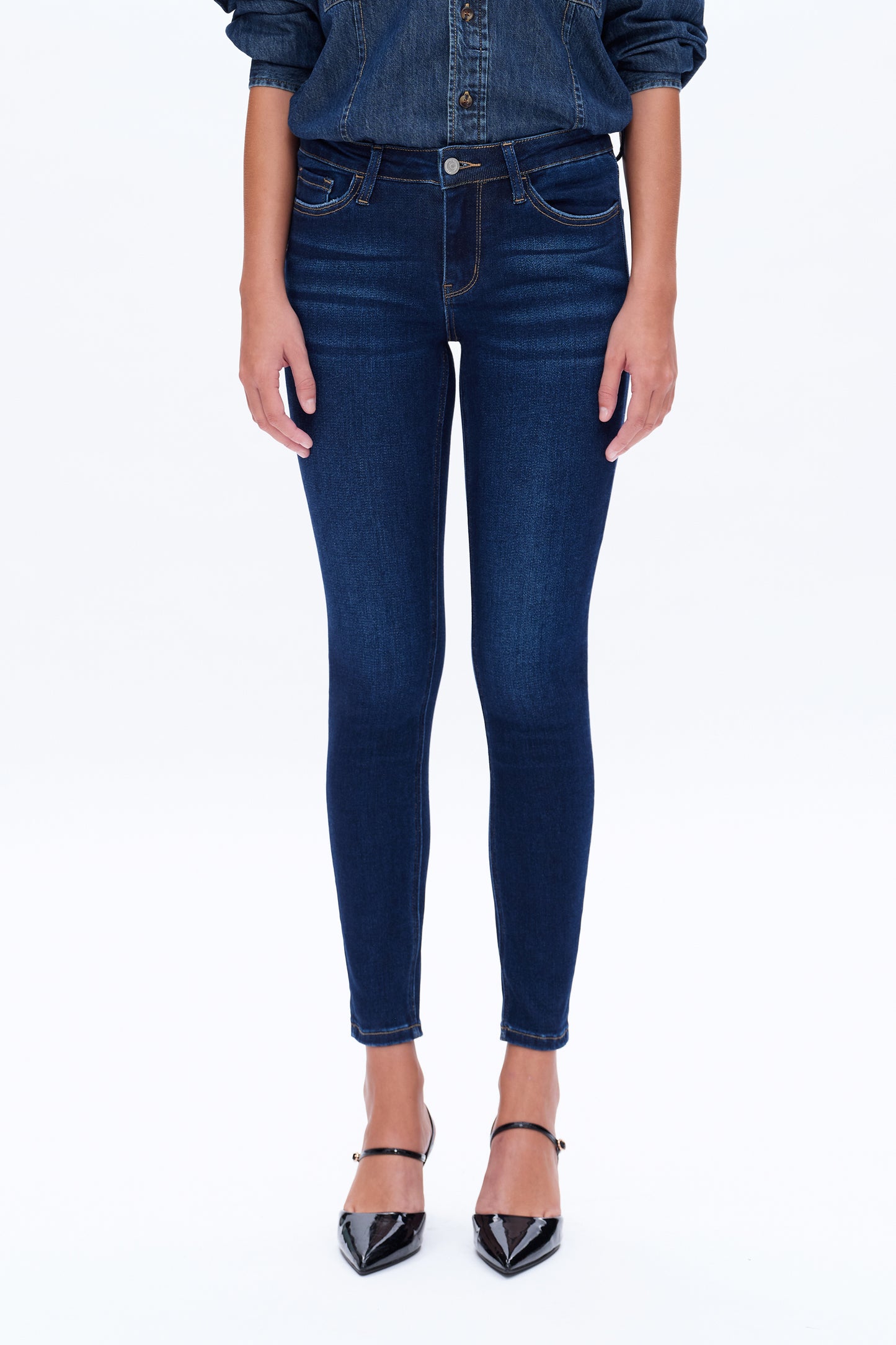MID RISE ANKLE SKINNY