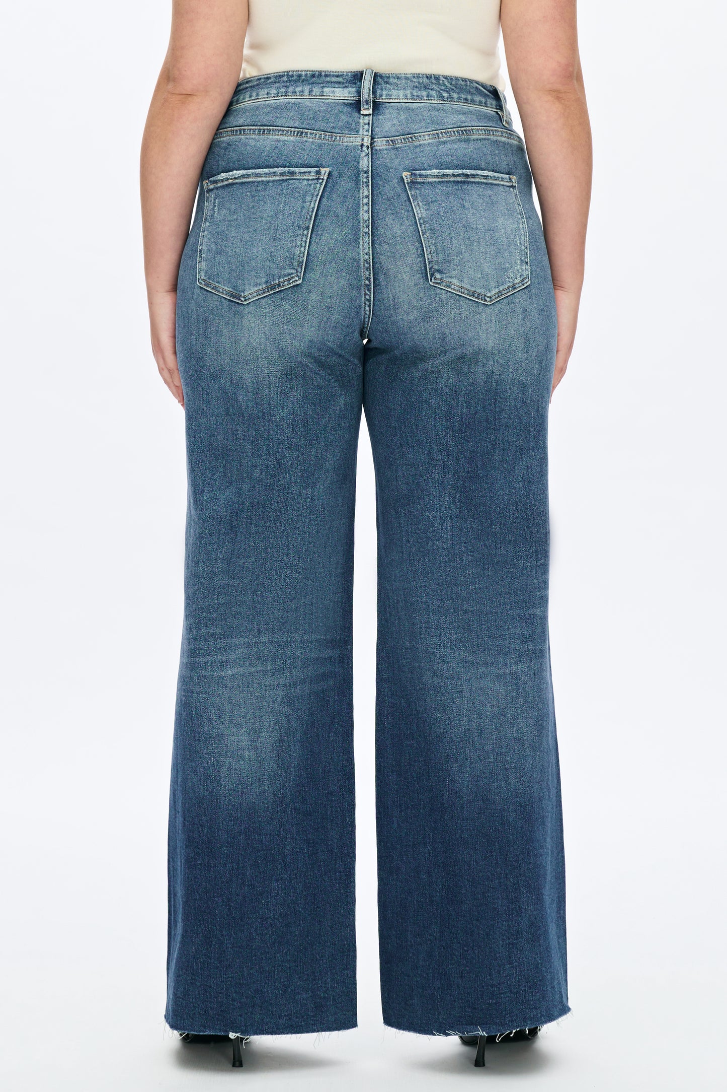 PLUS BETH HIGH RISE WIDE LEG