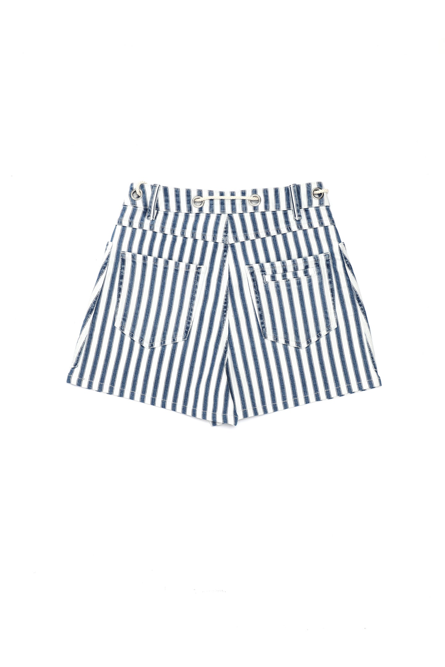 TAMSIN HIGH RISE SHORTS BYH6150 (BYJJ055) WHITE AND BLUE