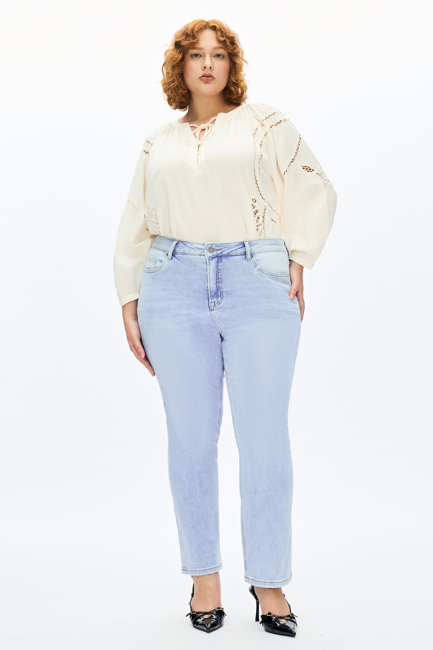 PLUS CAROL HIGH RISE STRAIGHT
