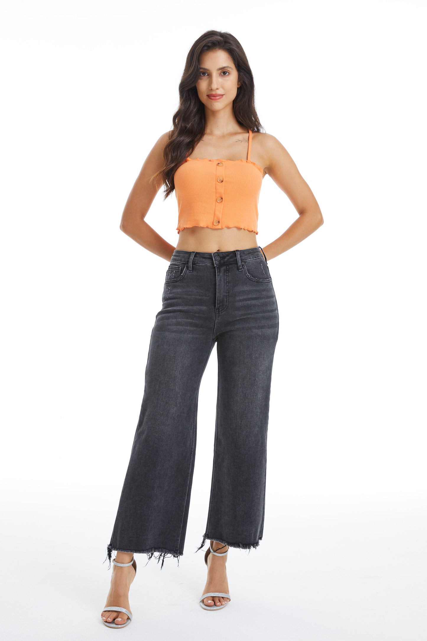 HIGH RISE ANKLE WIDE