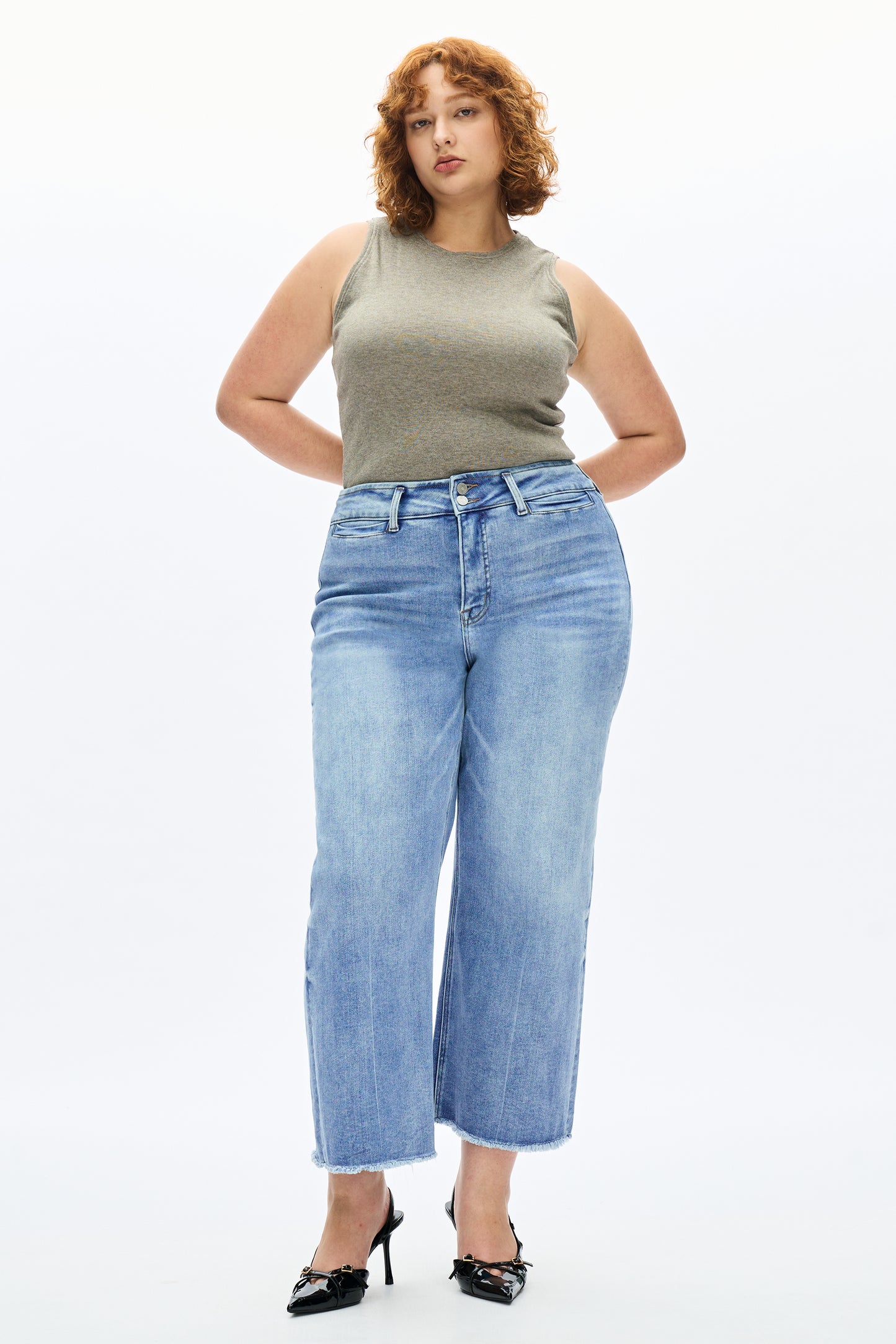 PLUS HIGH RISE WIDE LEG