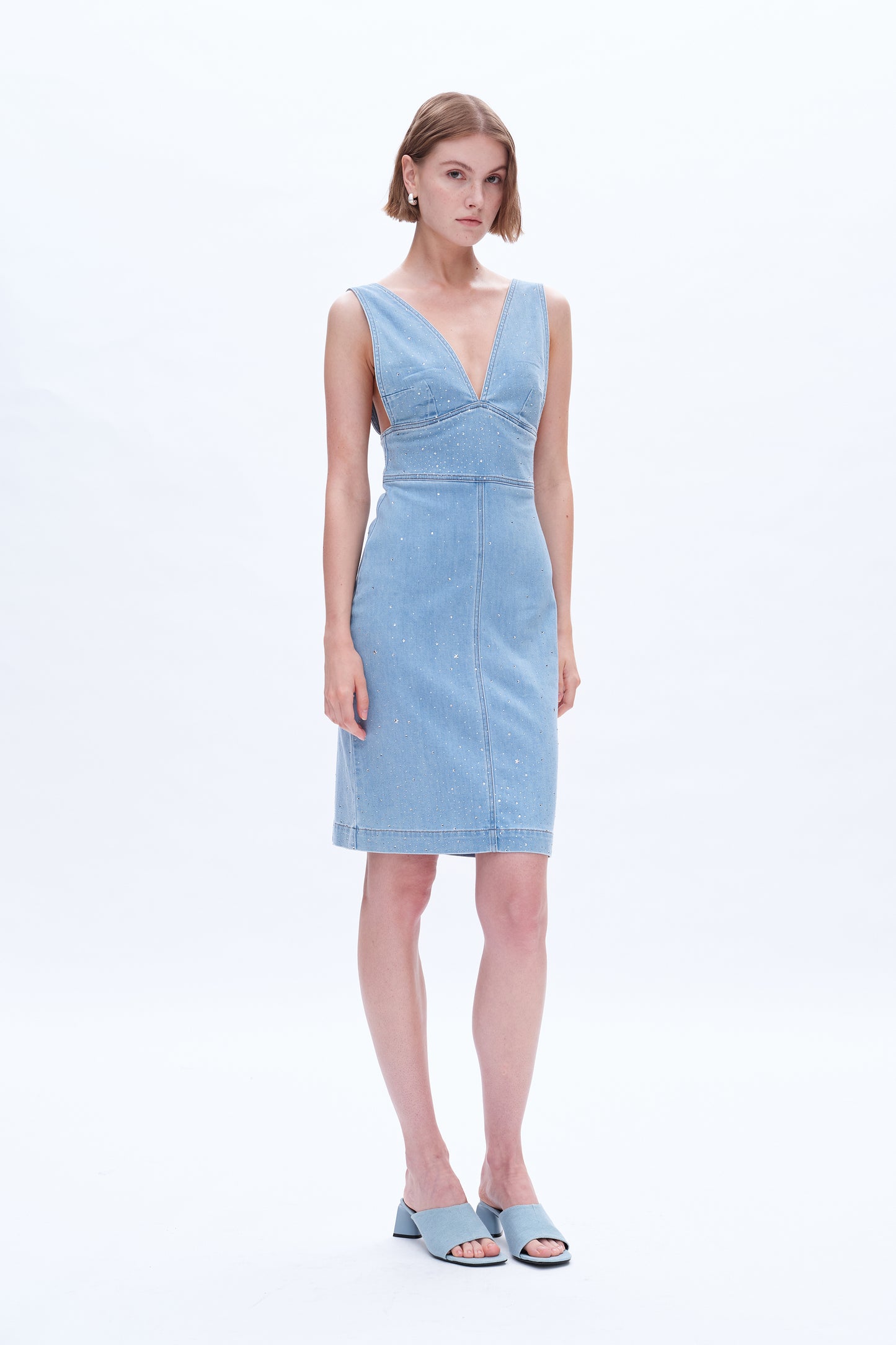 RHINESTONE MIDI DRESS