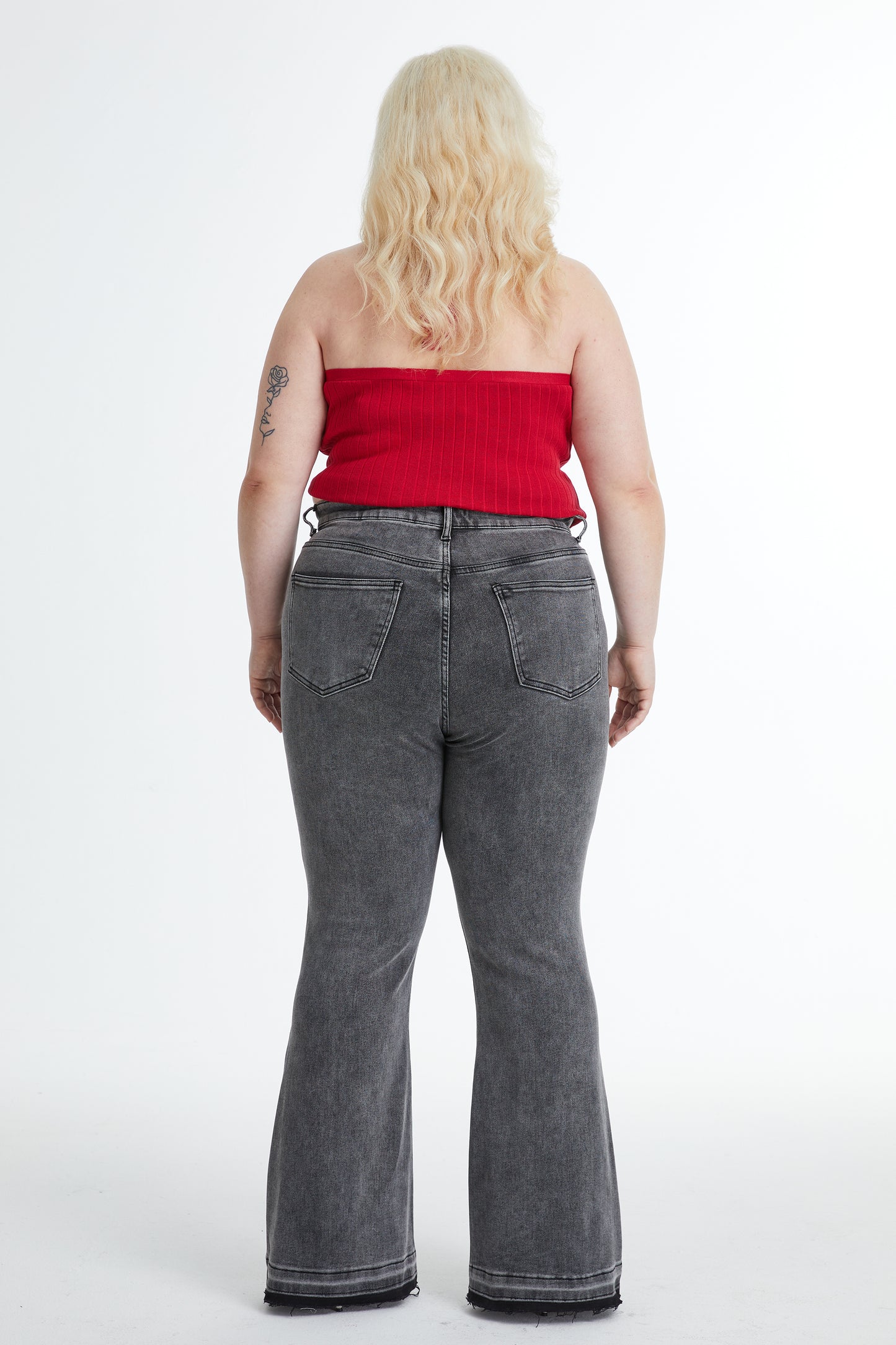 PLUS LAUREN HIGH RISE FLARE