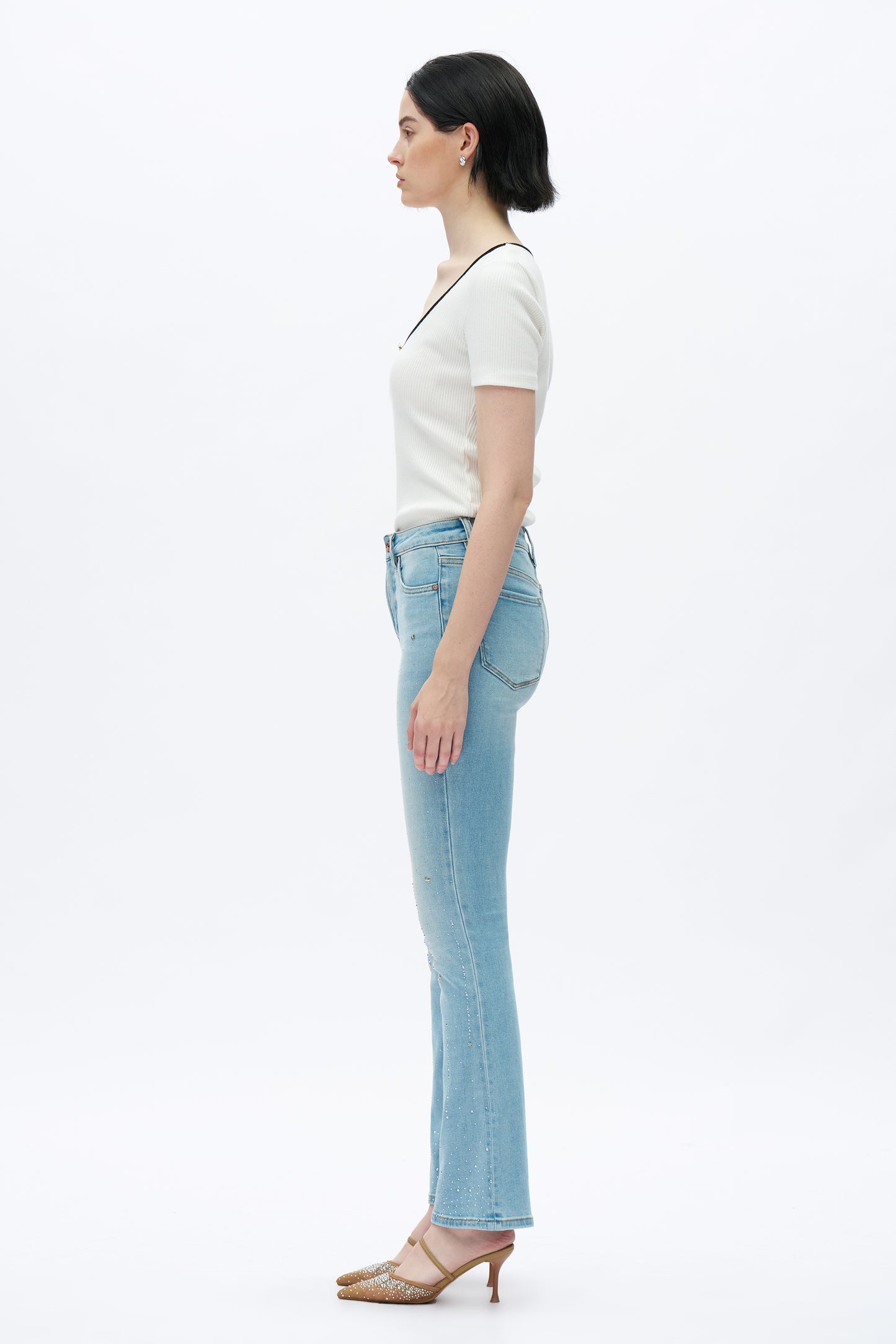 PLUS HIGH RISE BOOTCUT DENIM JEANS