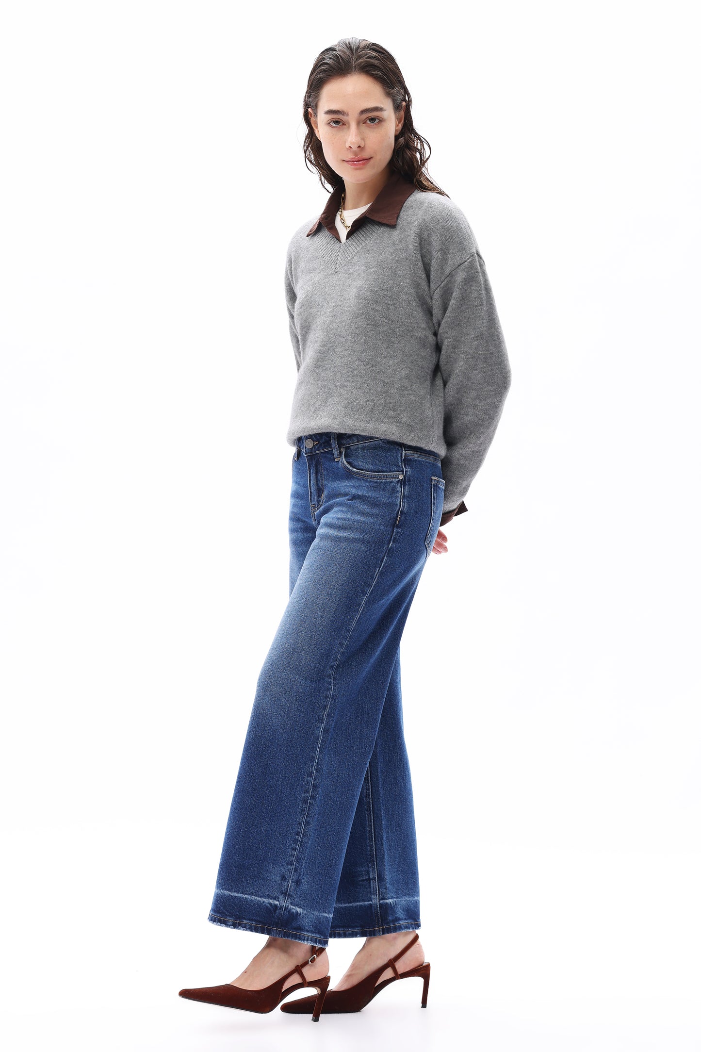 LOW RISE WIDE LEG ANKLE