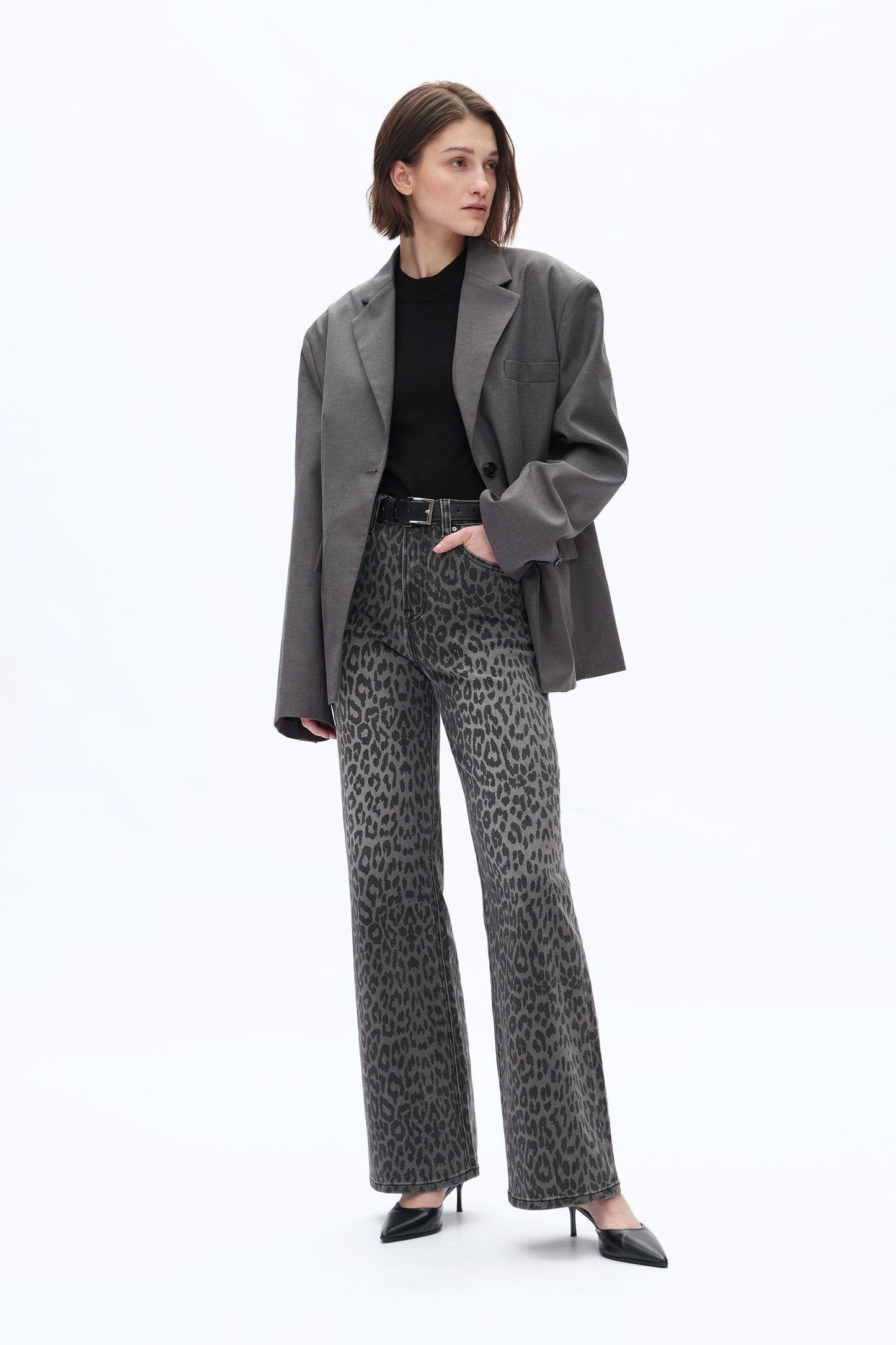HIGH RISE LEOPARD WIDE LEG