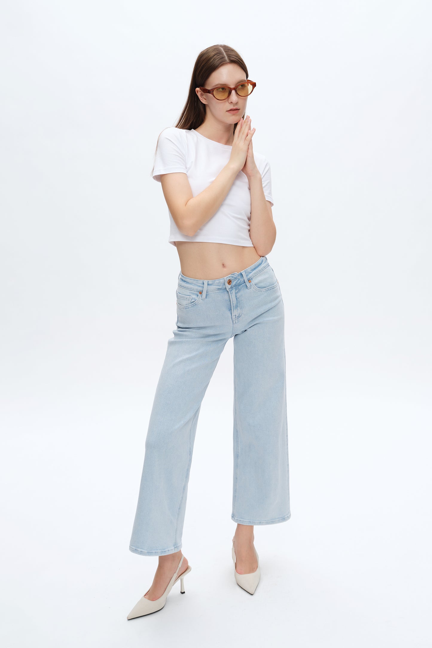 LISA MID RISE WIDE LEG