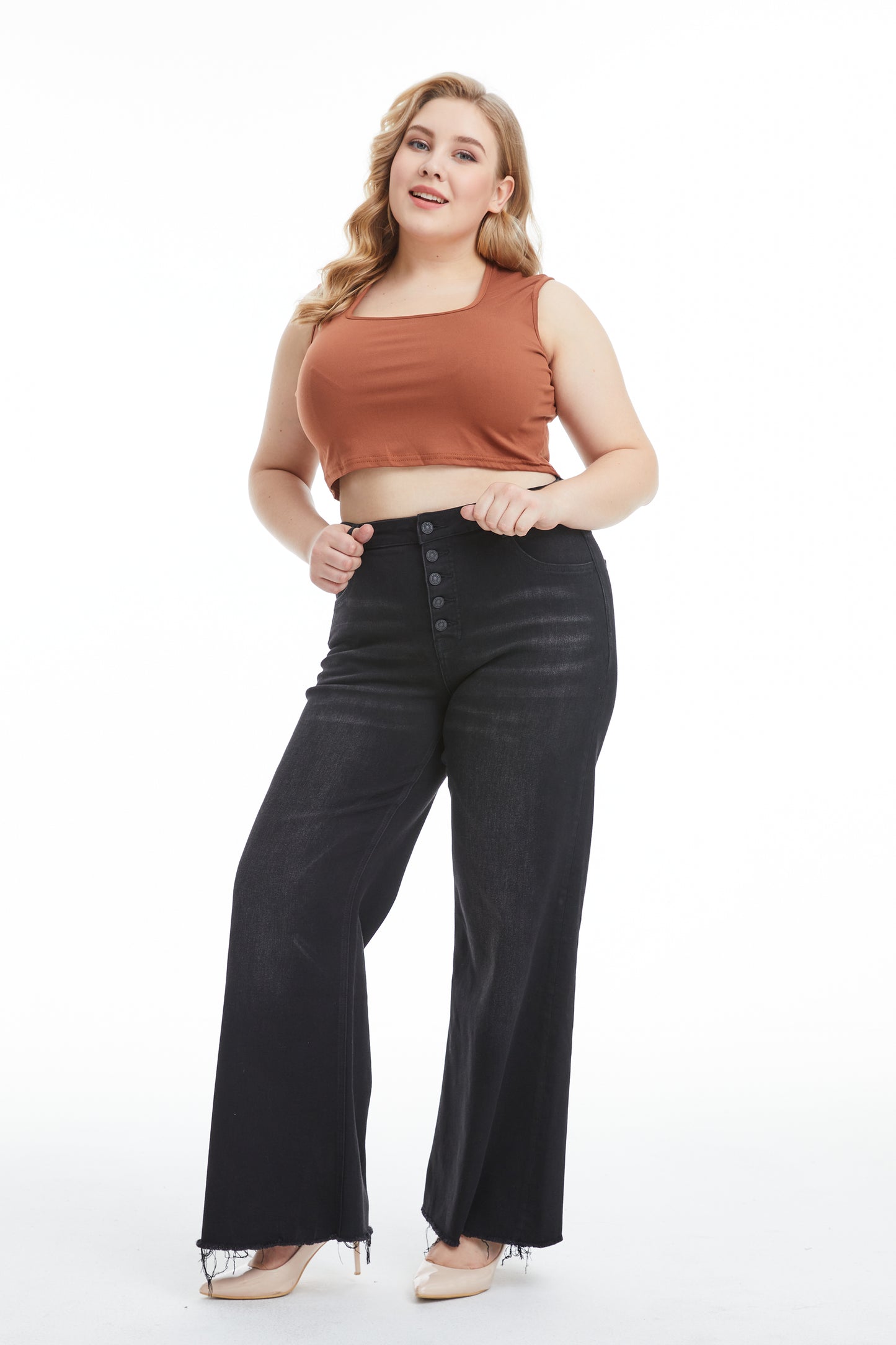 PLUS HIGH RISE WIDE LEG