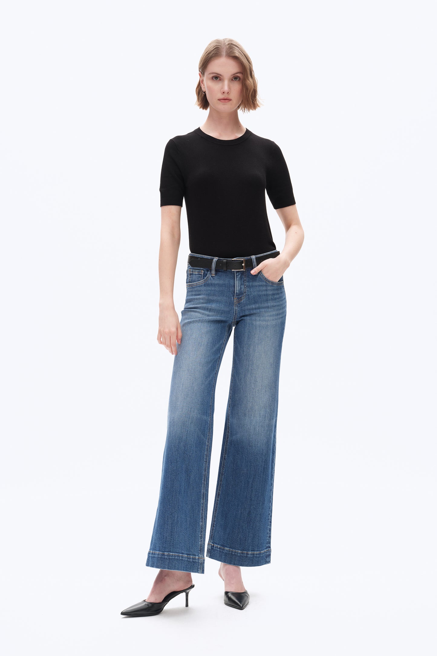 LOW RISE WIDE LEG