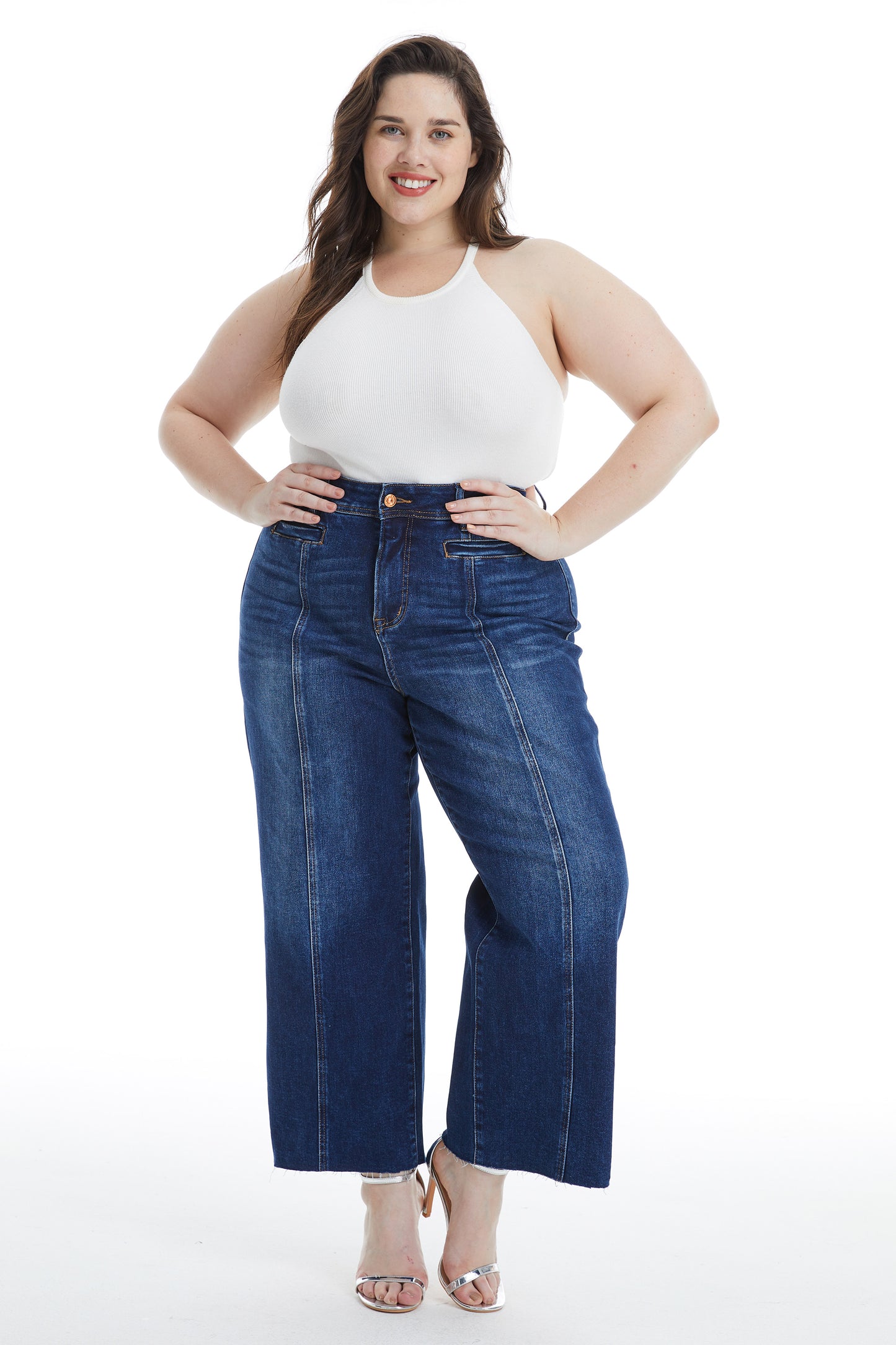 PLUS HIGH RISE WIDE LEG