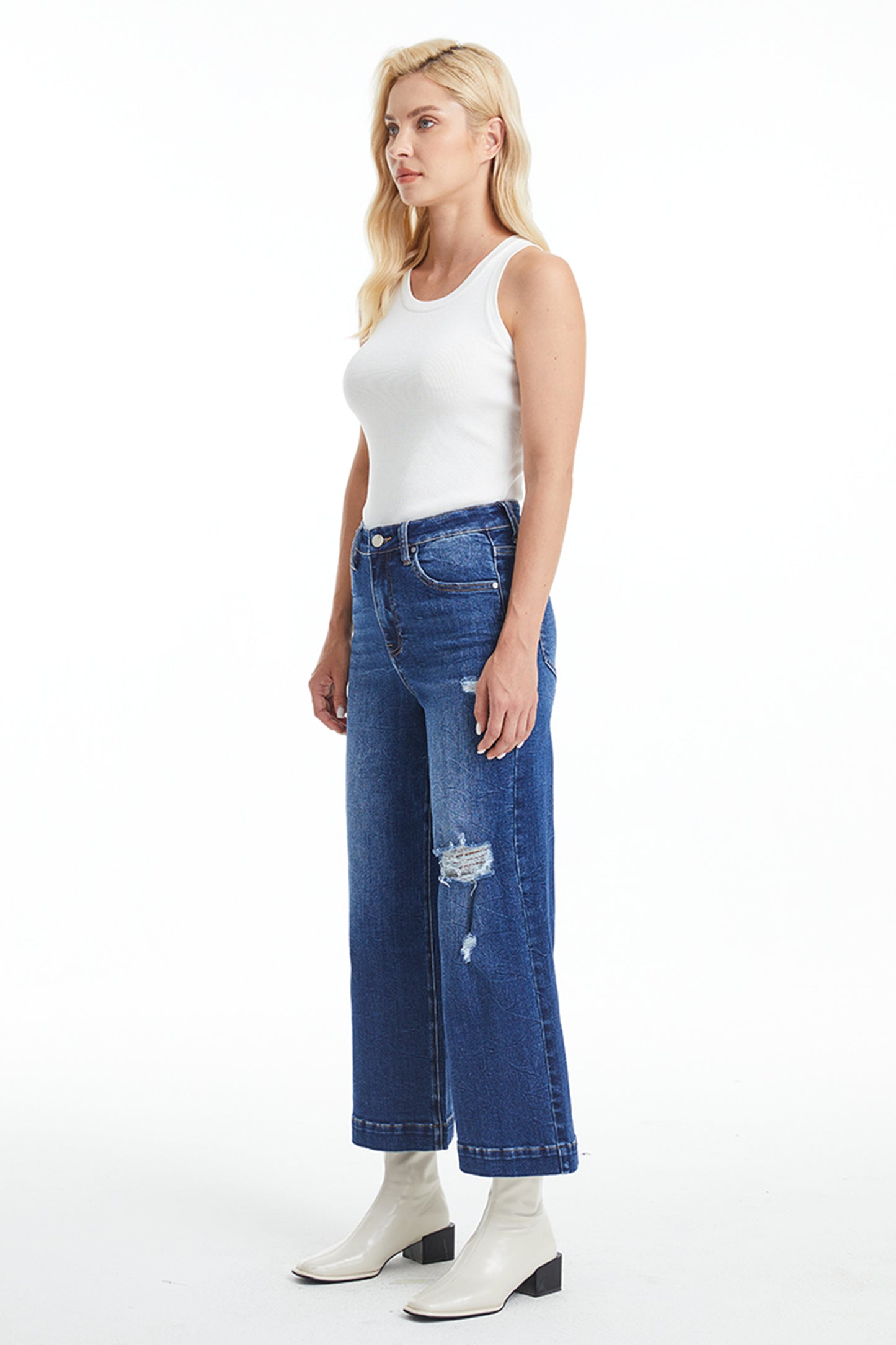 MID RISE WIDE LEG FLARE