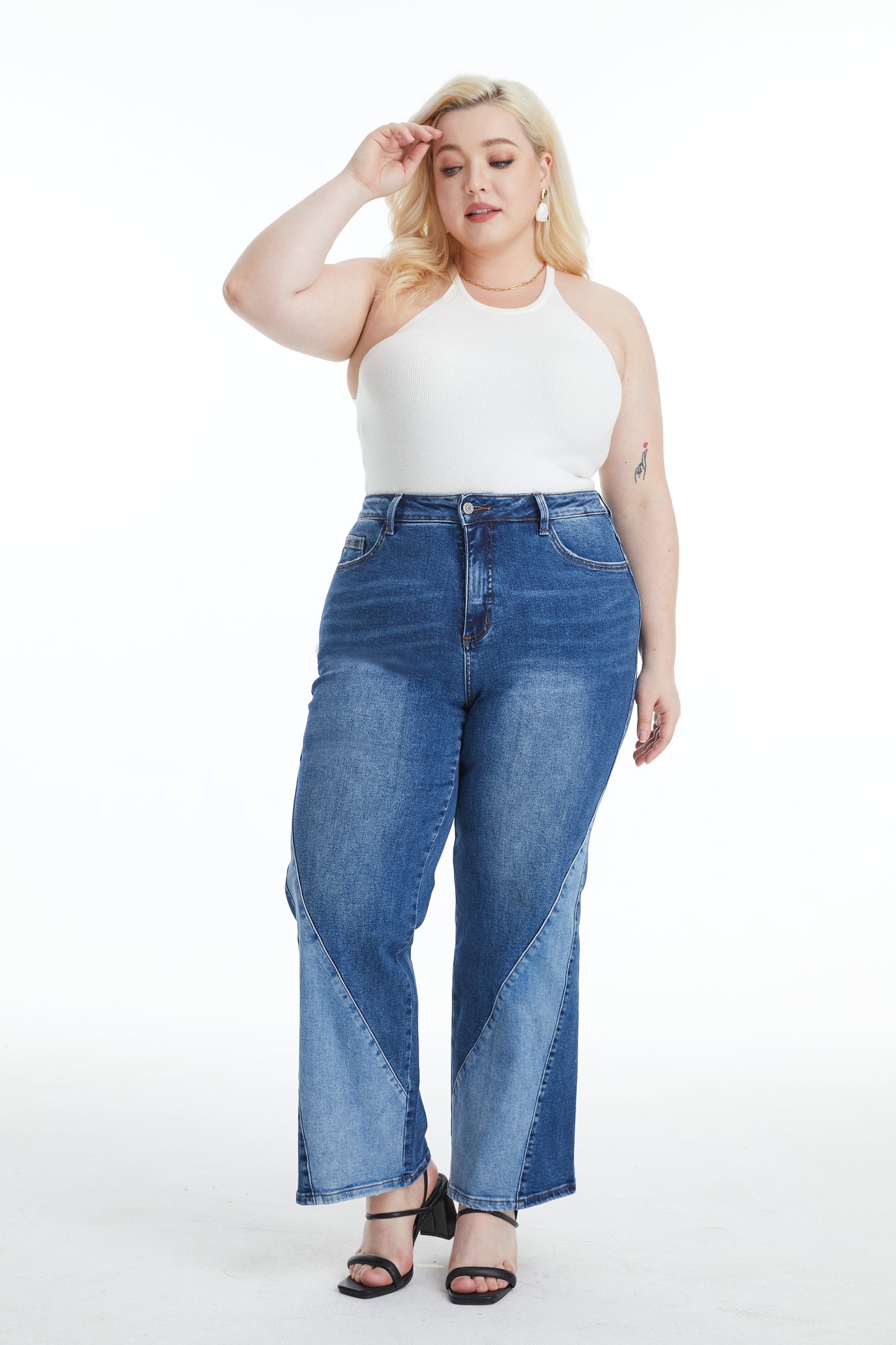 PLUS HIGH RISE WIDE LEG