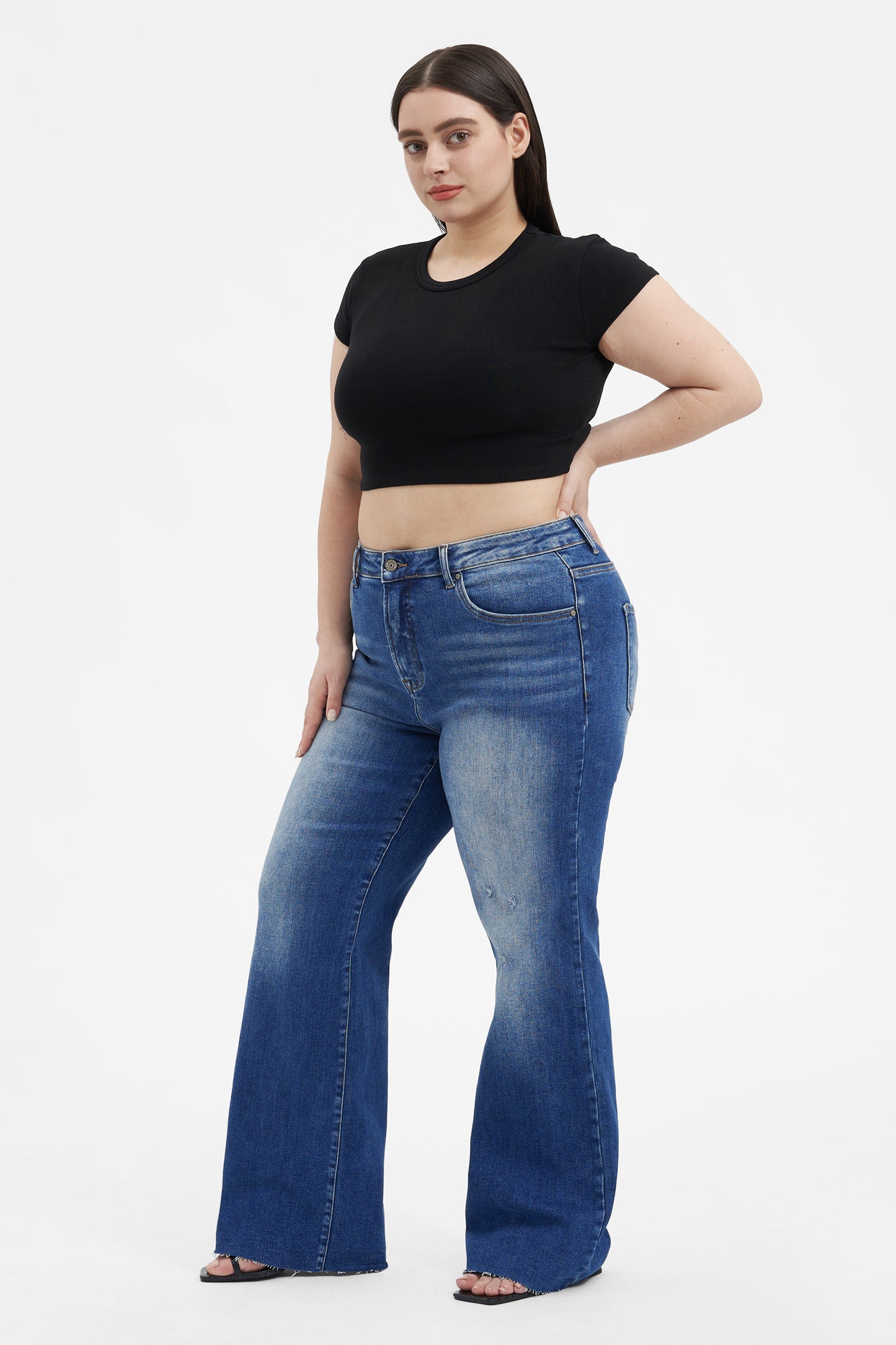 PLUS HIGH RISE WIDE LEG