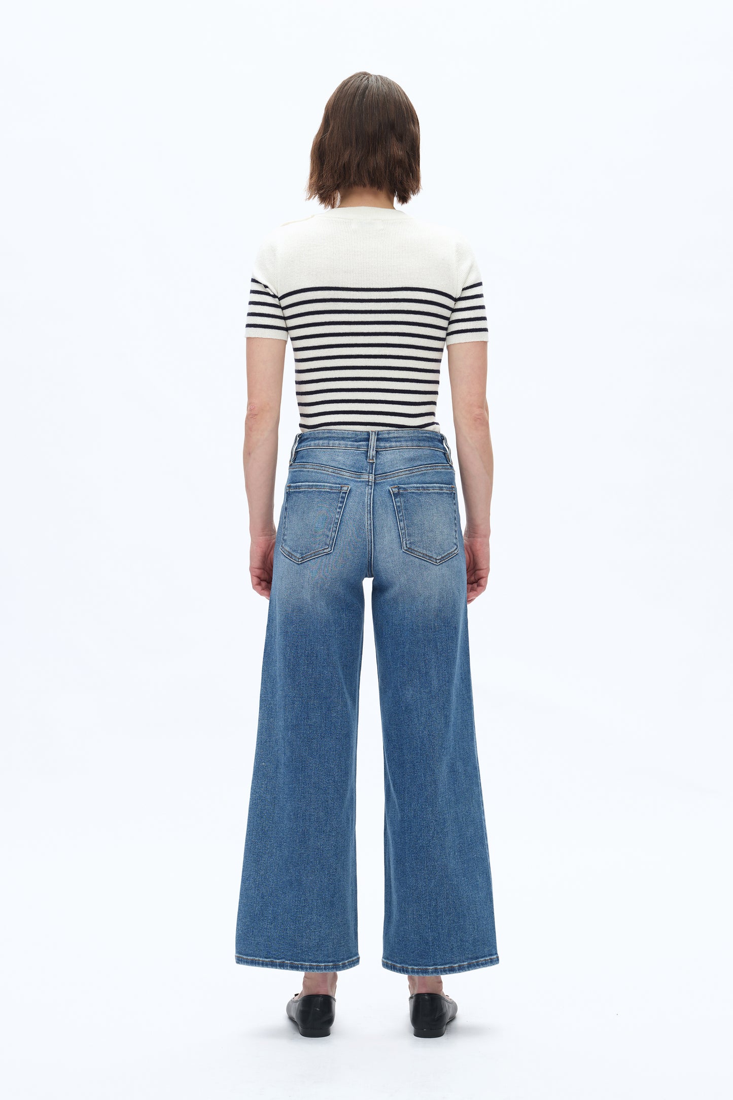 LISA MID RISE WIDE LEG