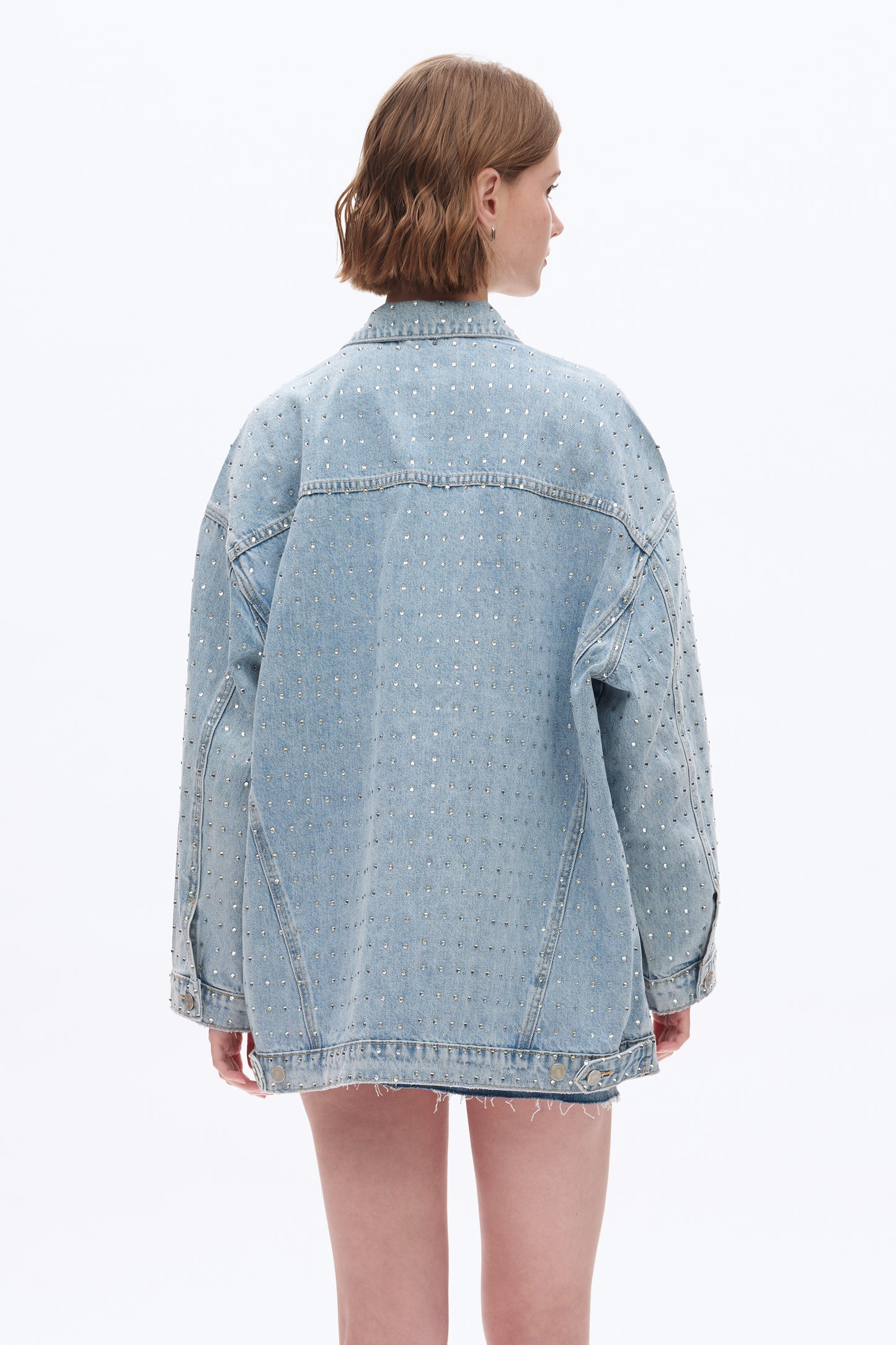 EMBELLISHED DENIM JACKETS BYJ9053 (BYHE227) LIGHT BLUE