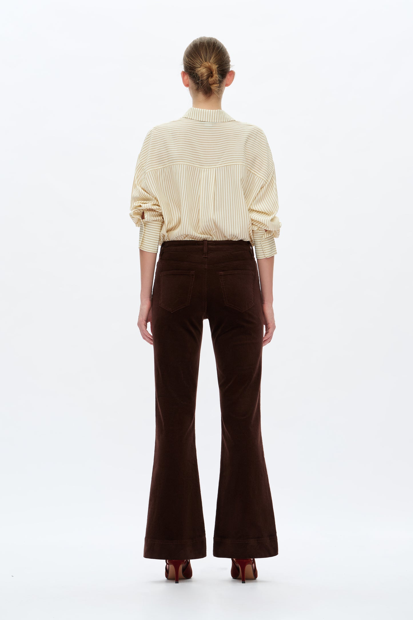 MID RISE CORDUROY FLARED