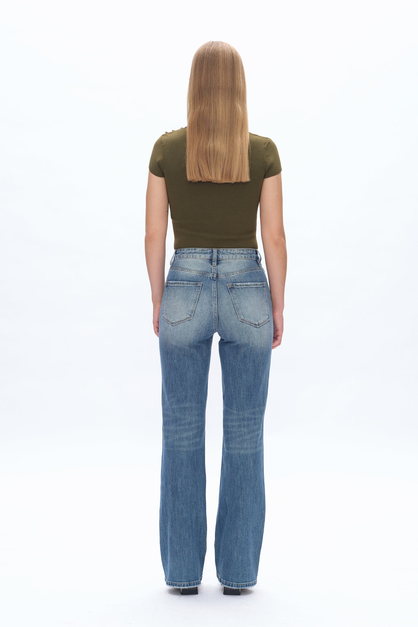 SUPER HIGH RISE BOOTCUT JEANS BYF1113 RETRO