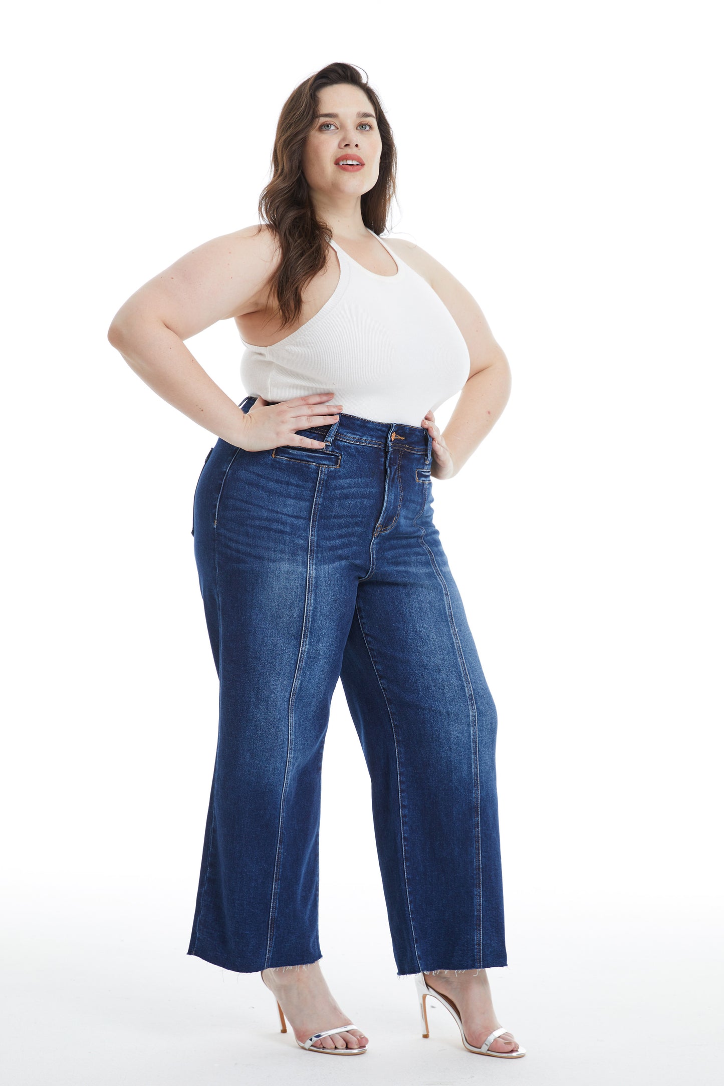PLUS HIGH RISE WIDE LEG