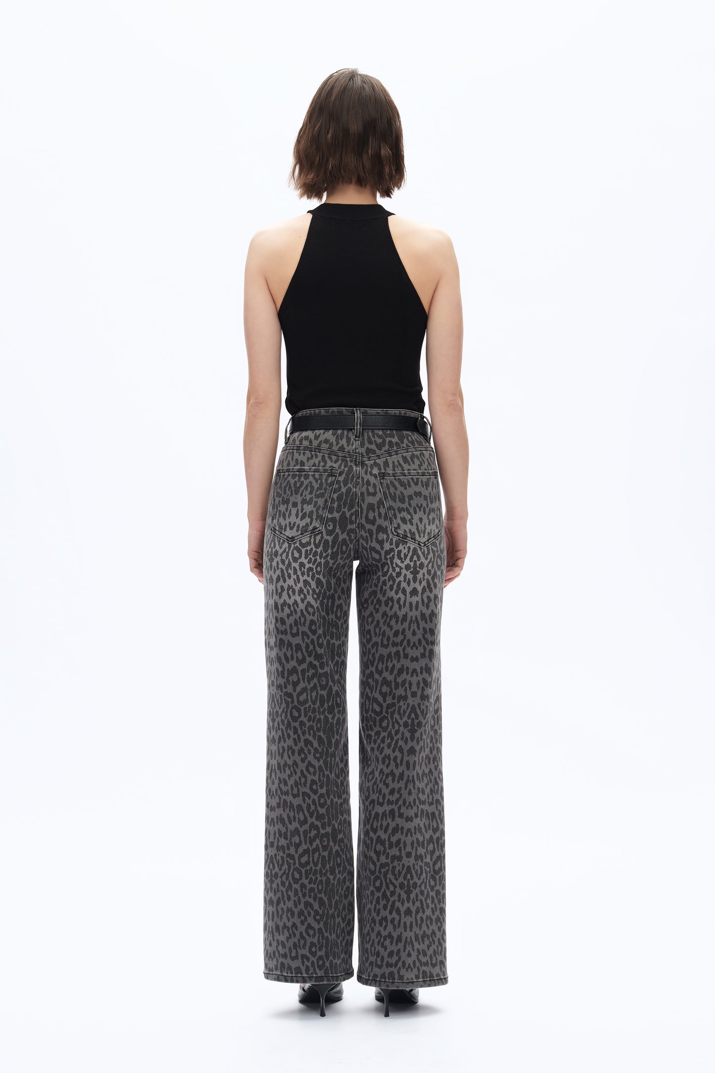 HIGH RISE LEOPARD WIDE LEG