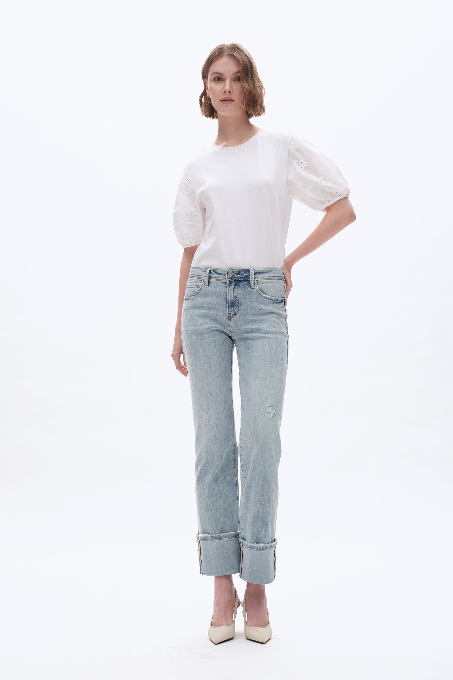 FLORA MID RISE STRAIGHT