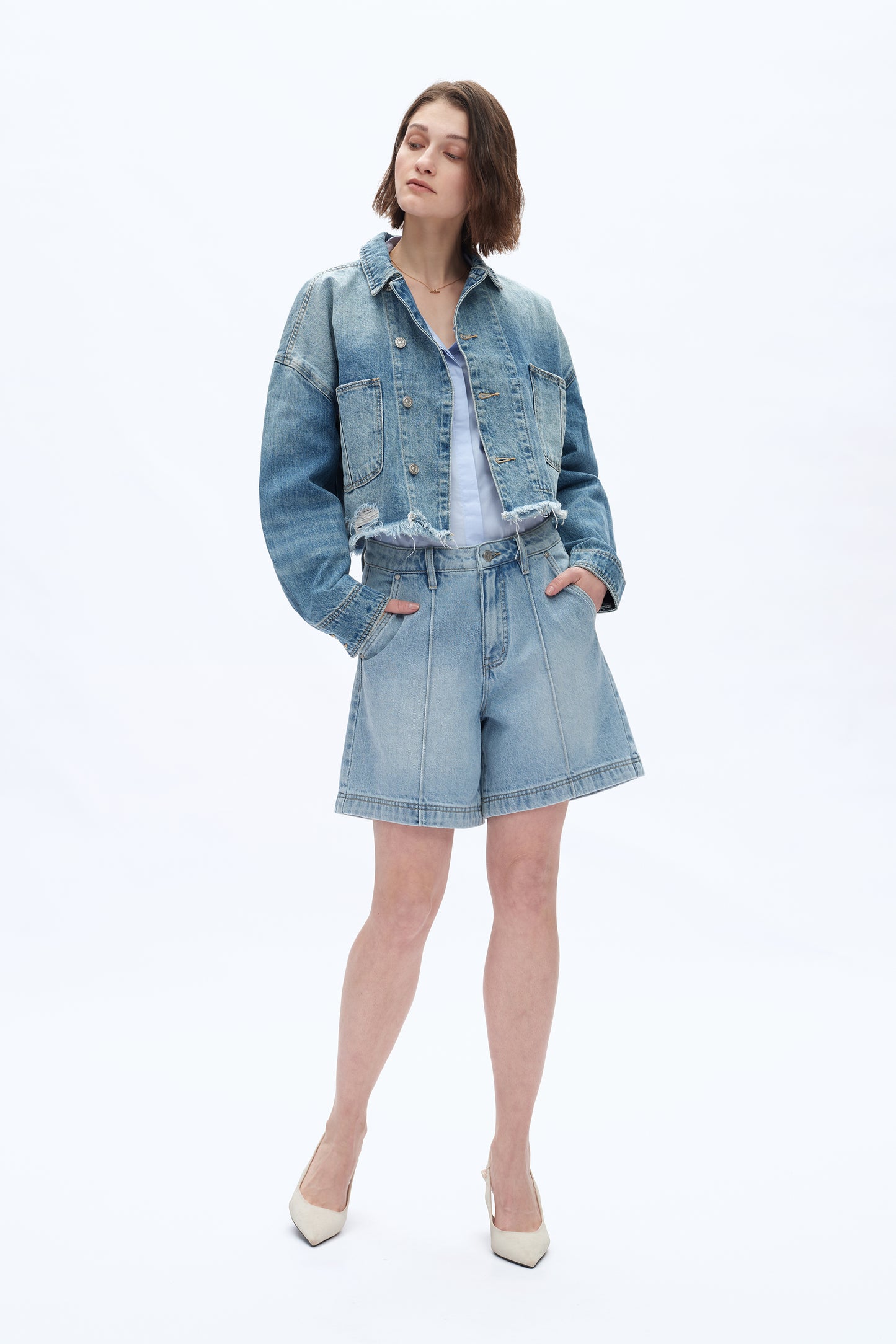 MID RISE BERMUDA SHORTS