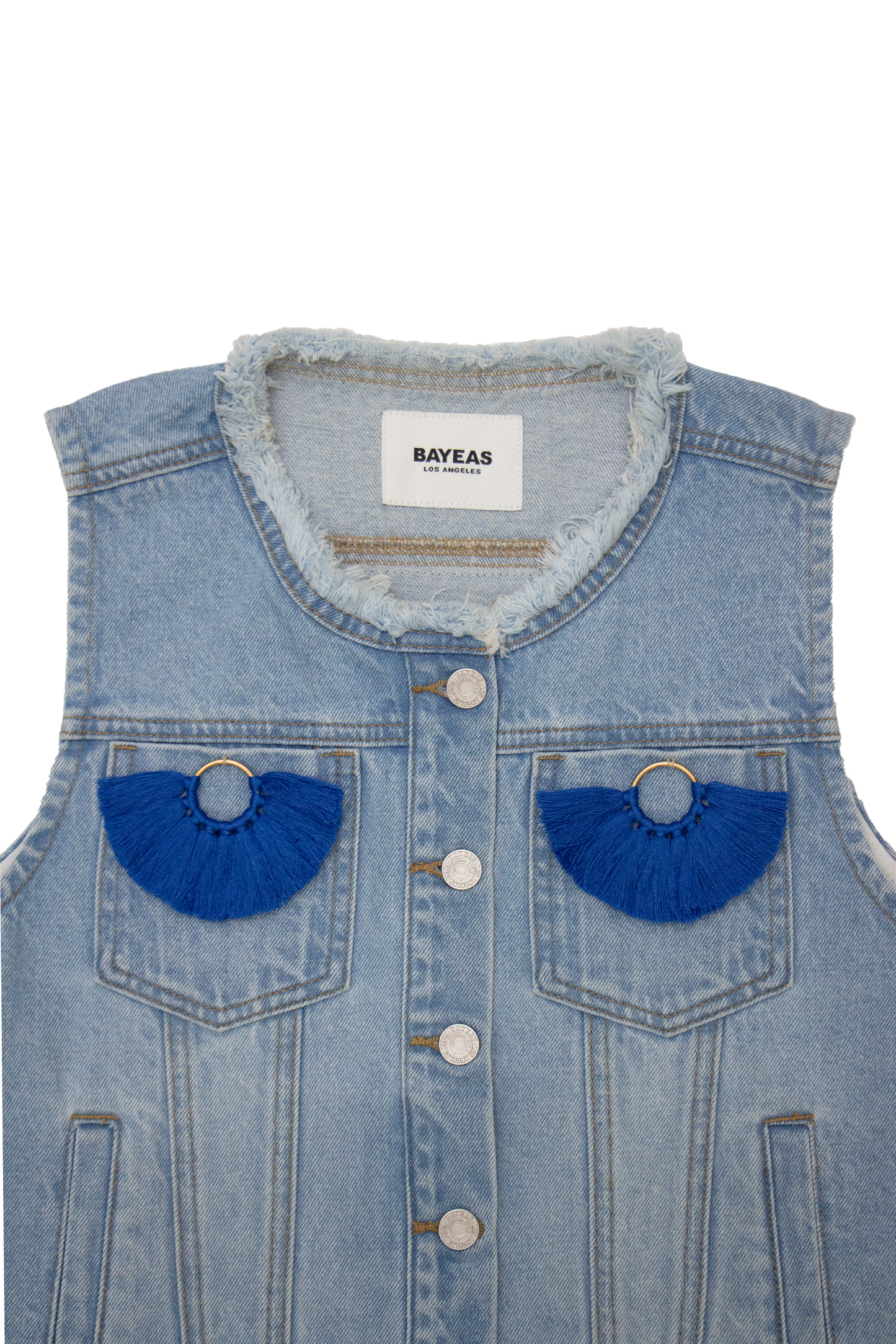 DENIM VEST BYV4005 (DJFWR006) LIGHT BLUE